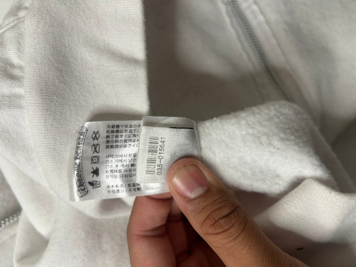 Chrome Hearts White Floral Zip up Hoodie