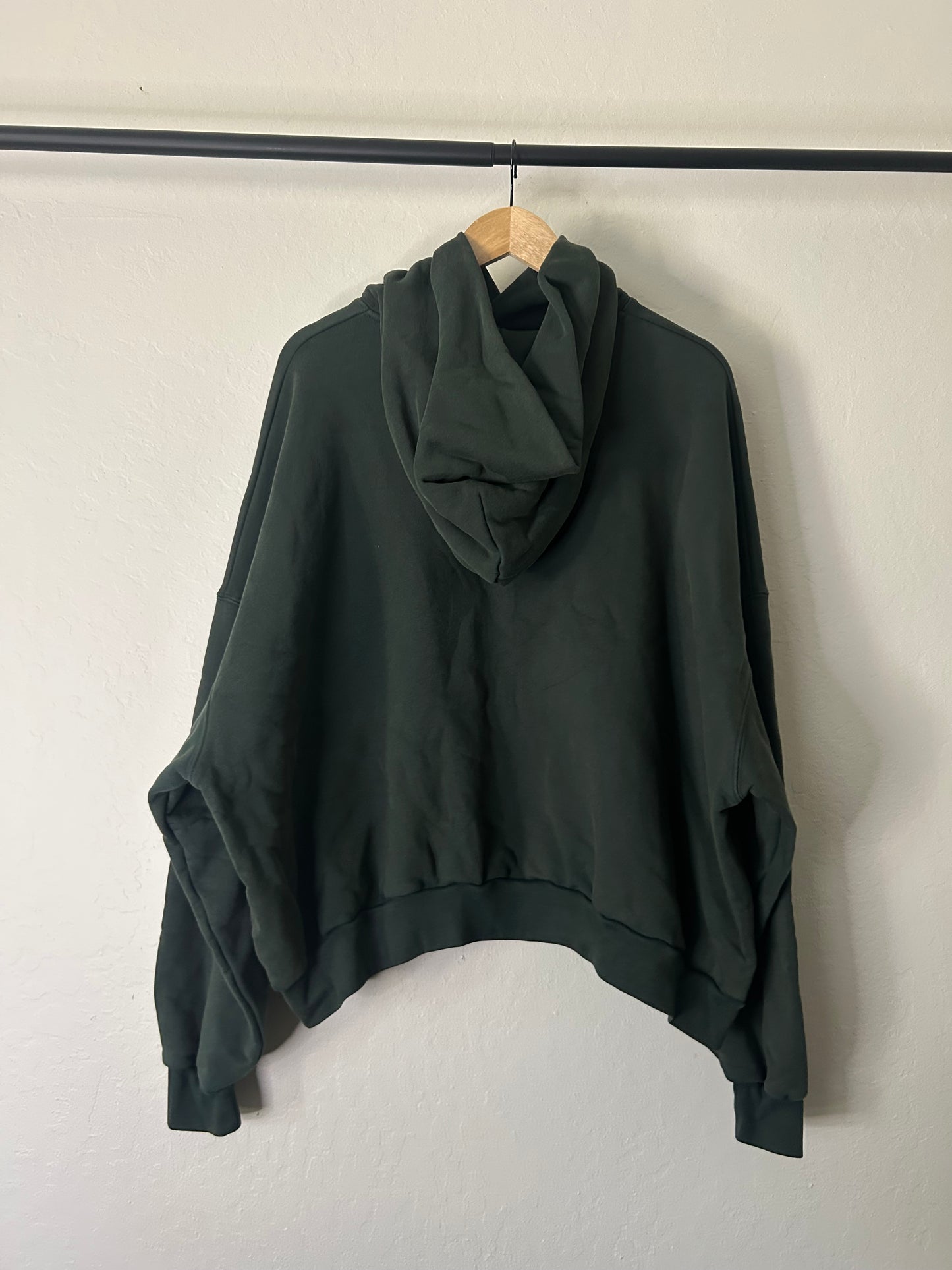 Balenciaga Adidas Green Embroidered Hoodie