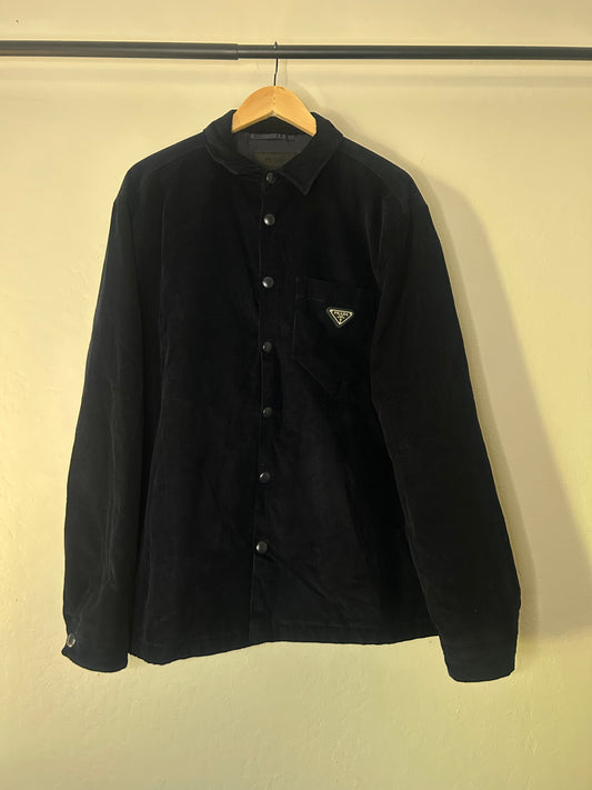 Prada Navy Blue Corduroy Jacket