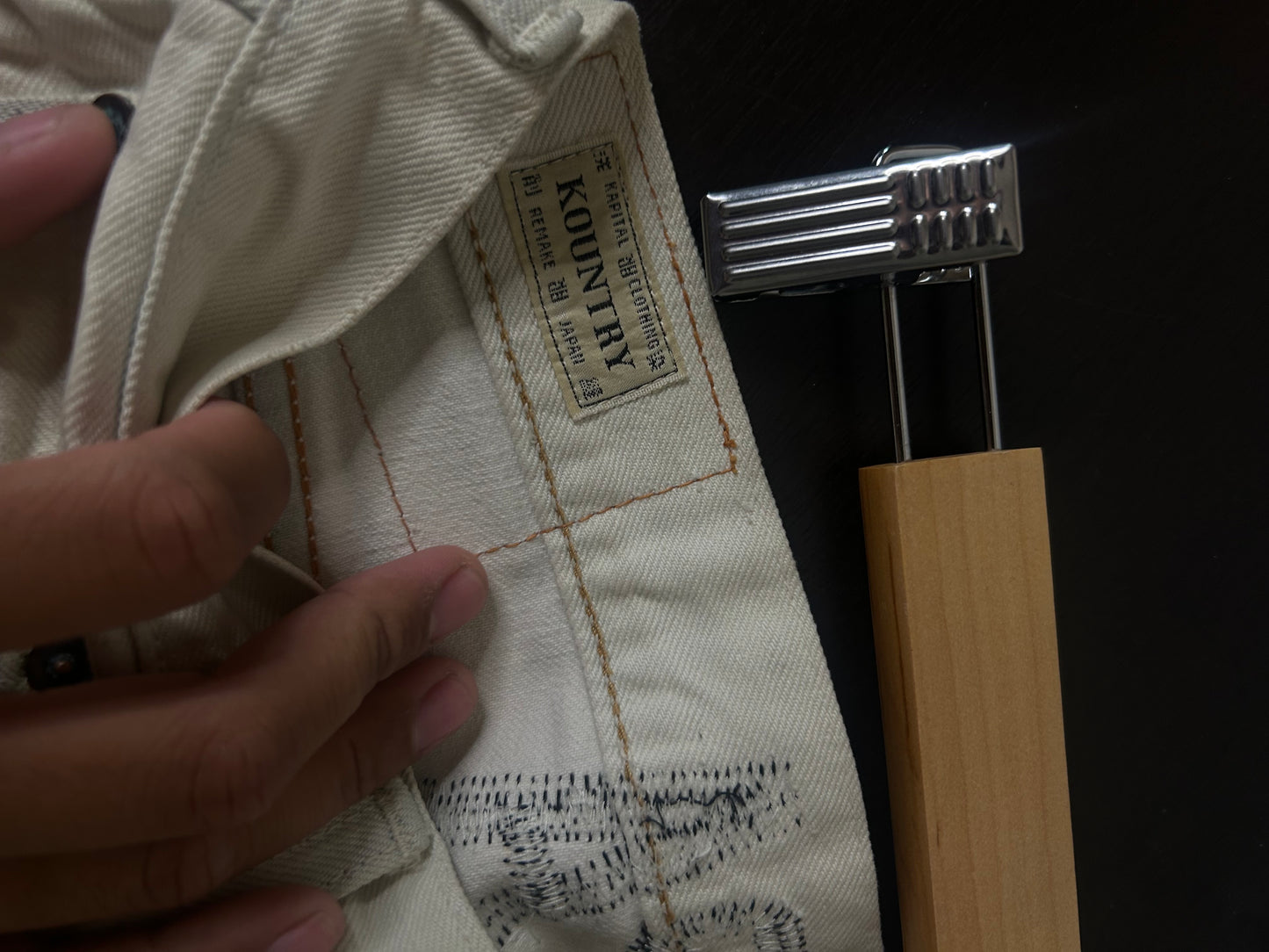 Kapital White Bone Shorts