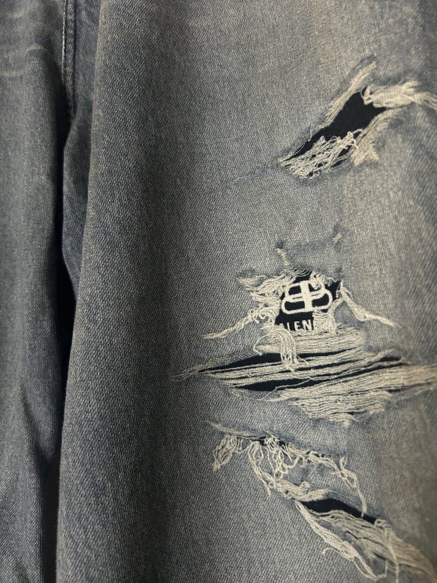 Balenciaga Trompe L’oeil Blue Jean Sweatpants