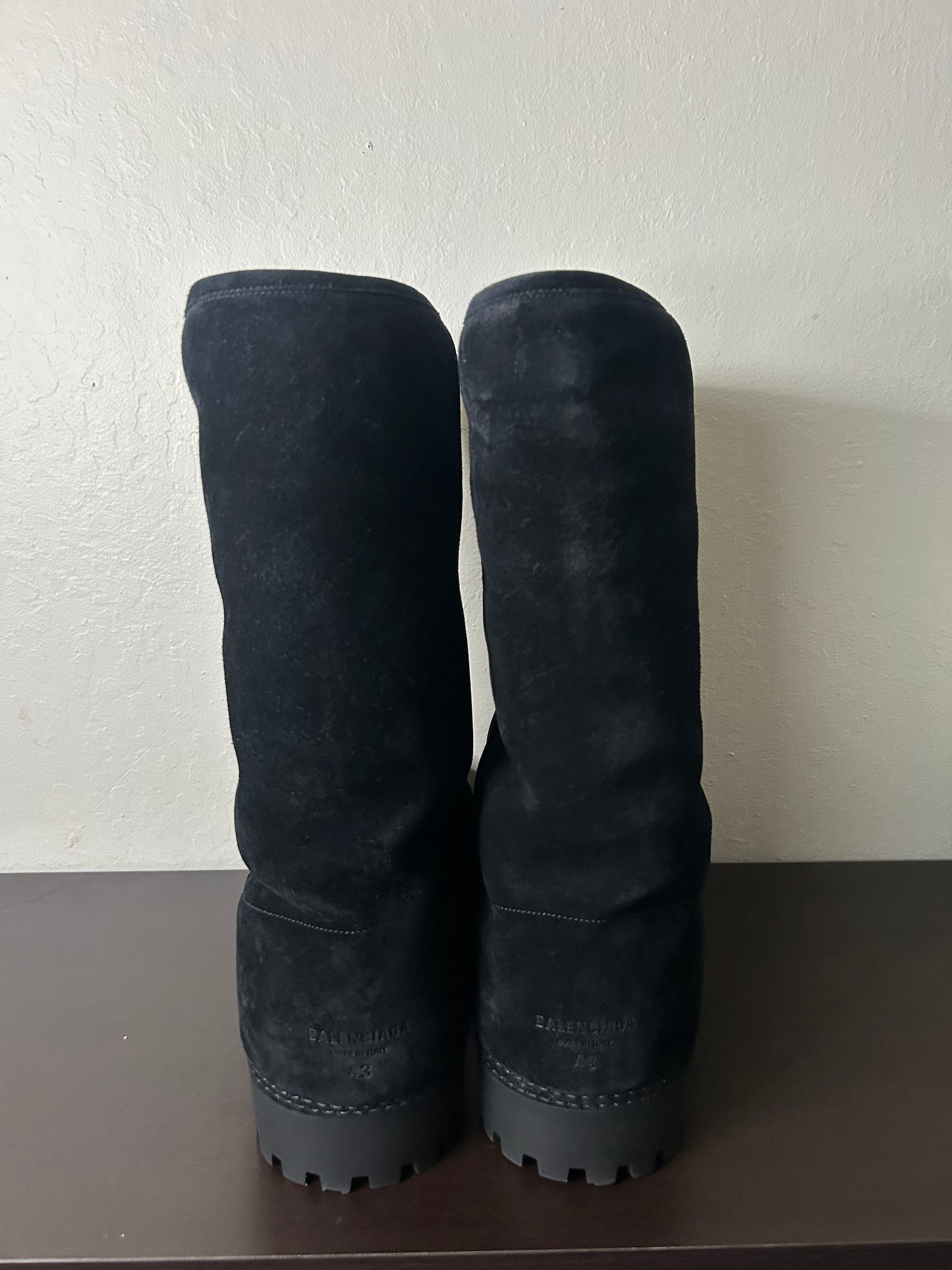 Balenciaga Black Alaska Fur Boots