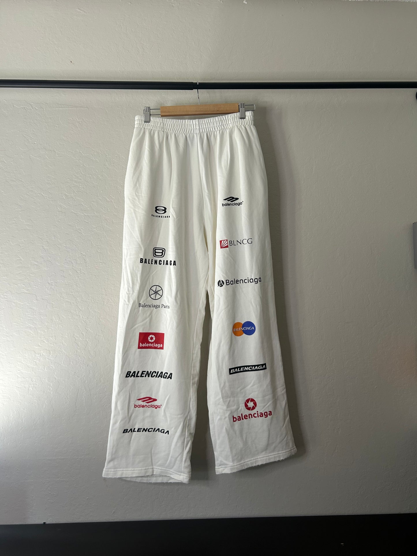 Balenciaga Loop Logo Striped Sweatpants