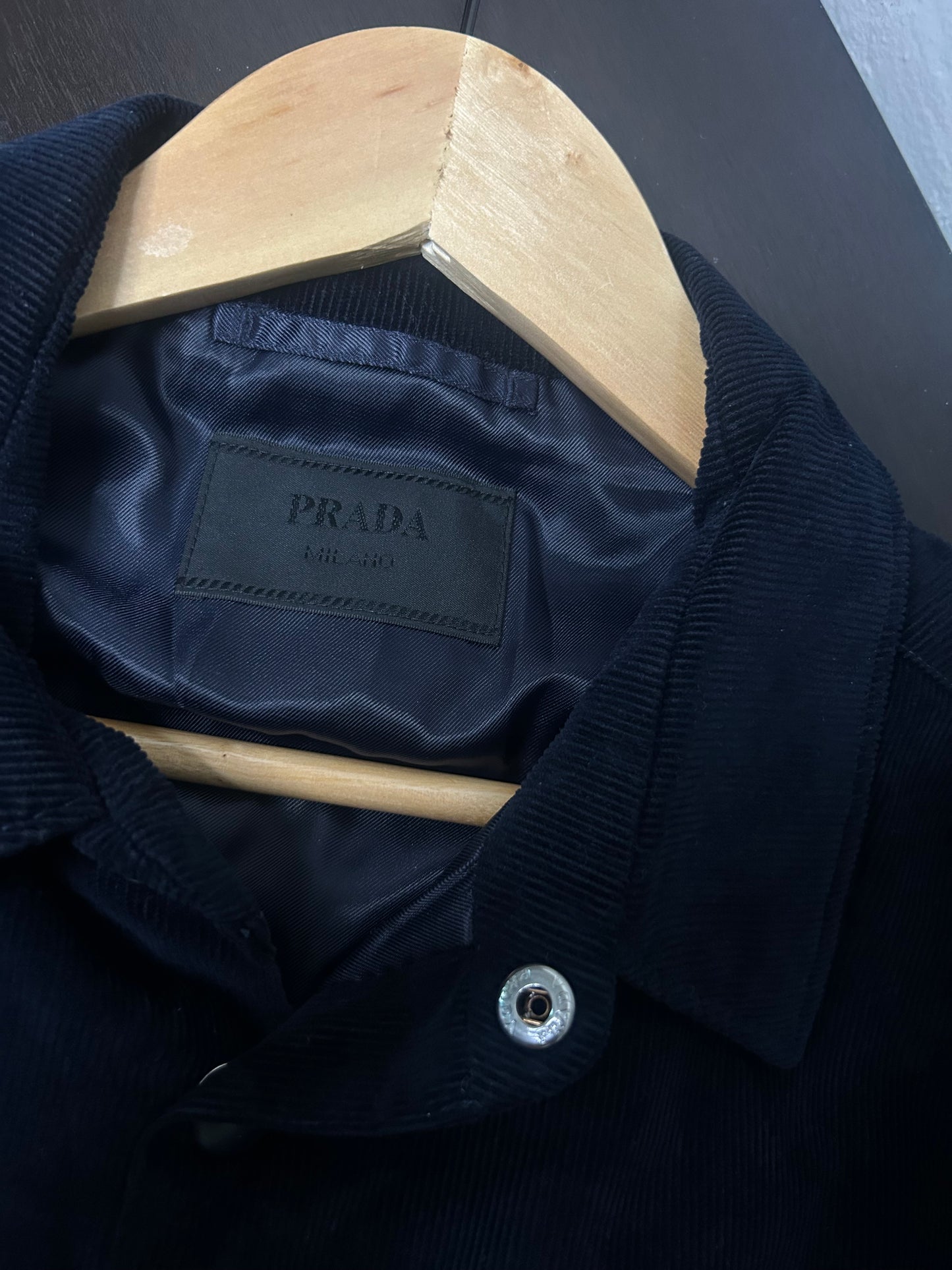 Prada Blue Corduroy Jacket