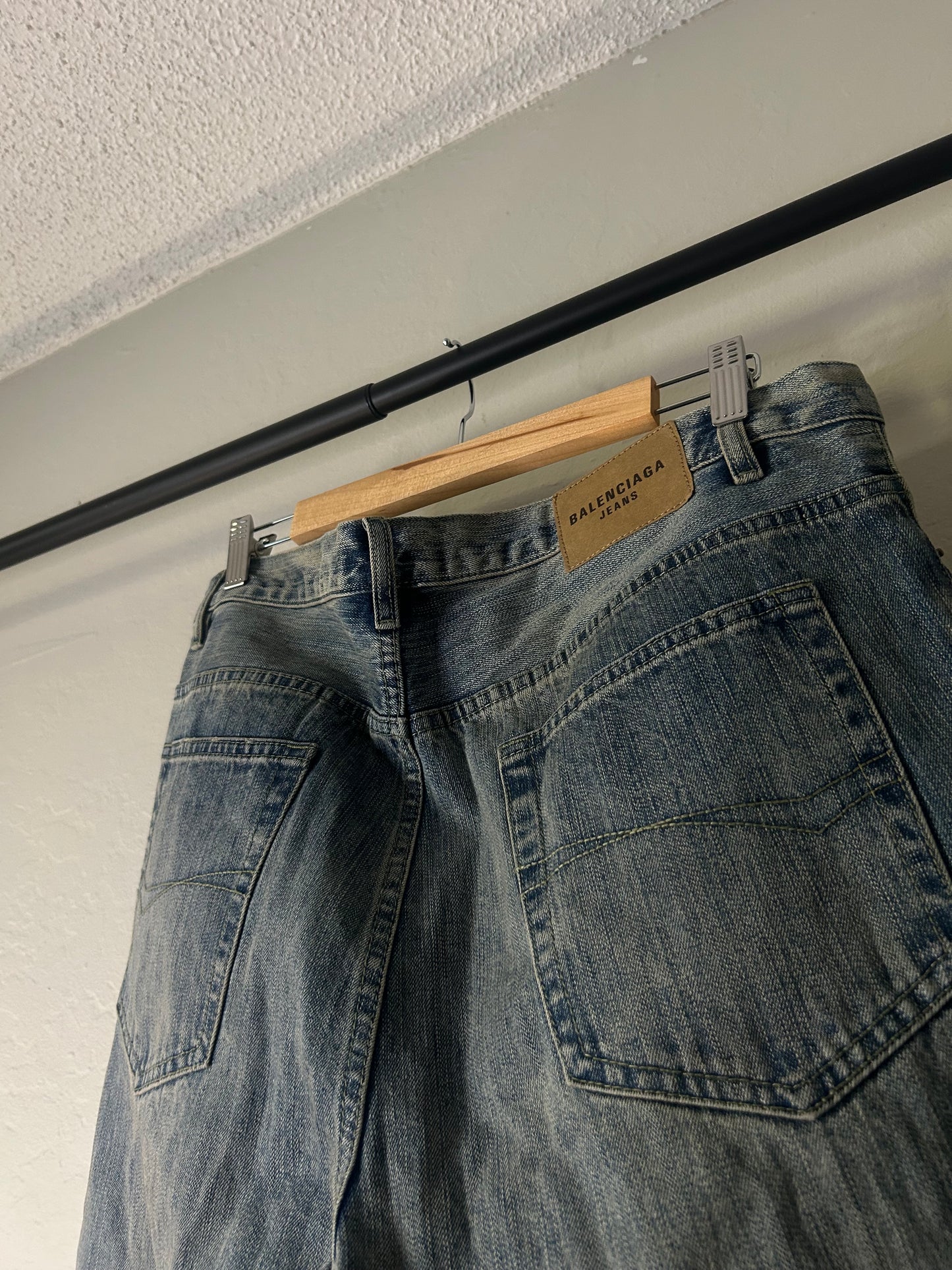 Balenciaga Blue Flared Heelbite Jeans
