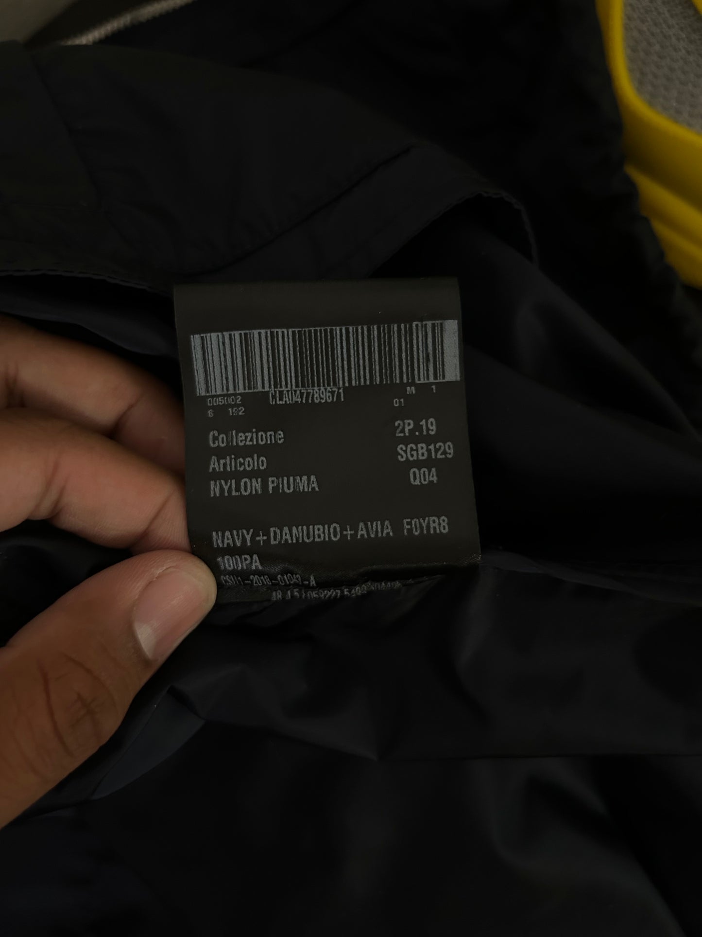 Prada Navy Blue Two Tone Windbreaker