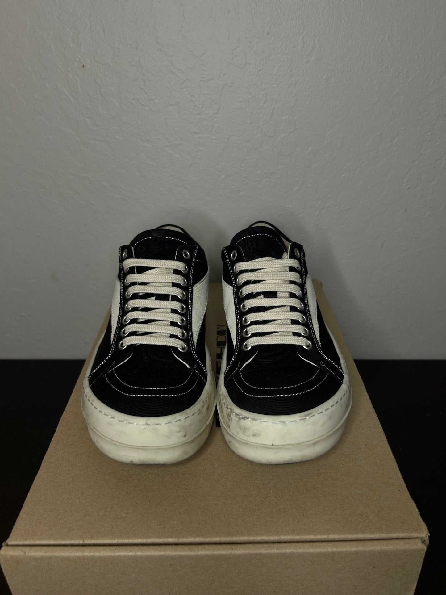 Rick Owen DRKSHDW Black Vans