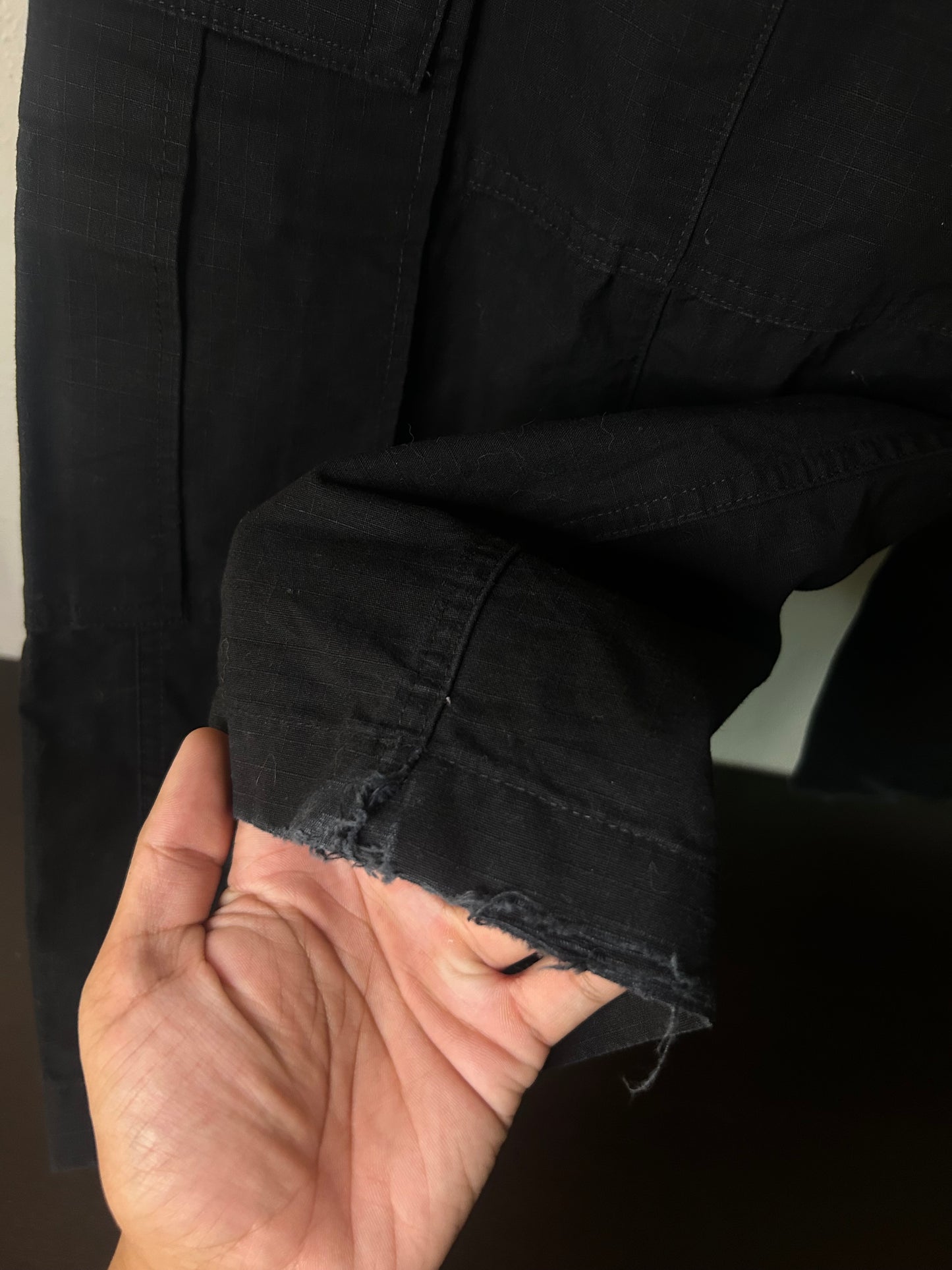 Balenciaga Black Flared Convertible Cargo Pants