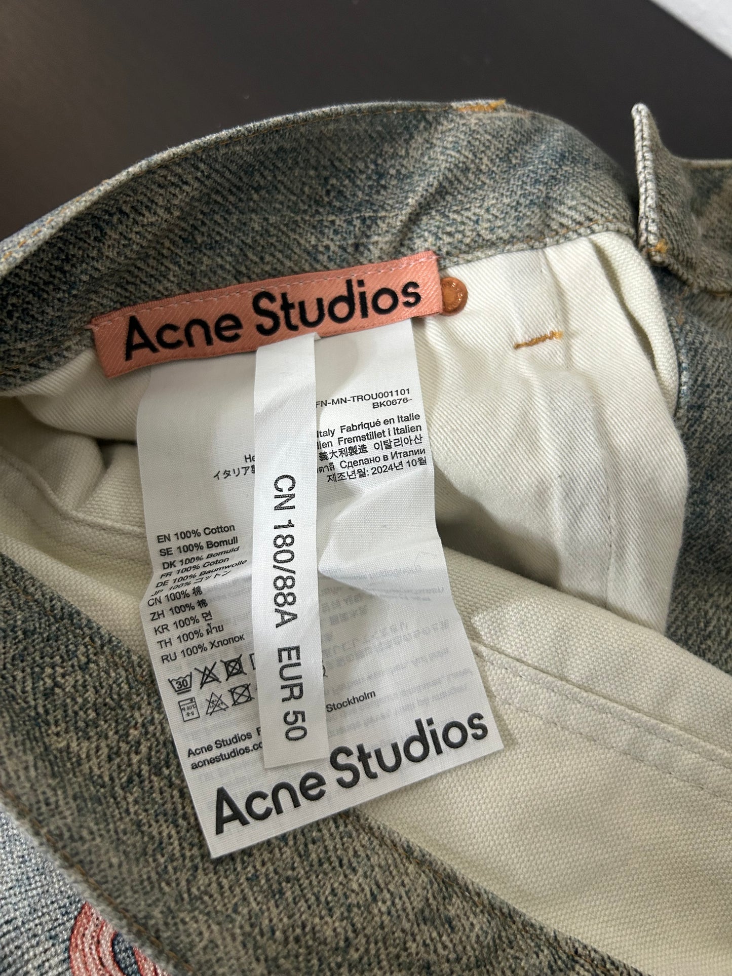 Acne Studios 1981M Baggy Chain Denim