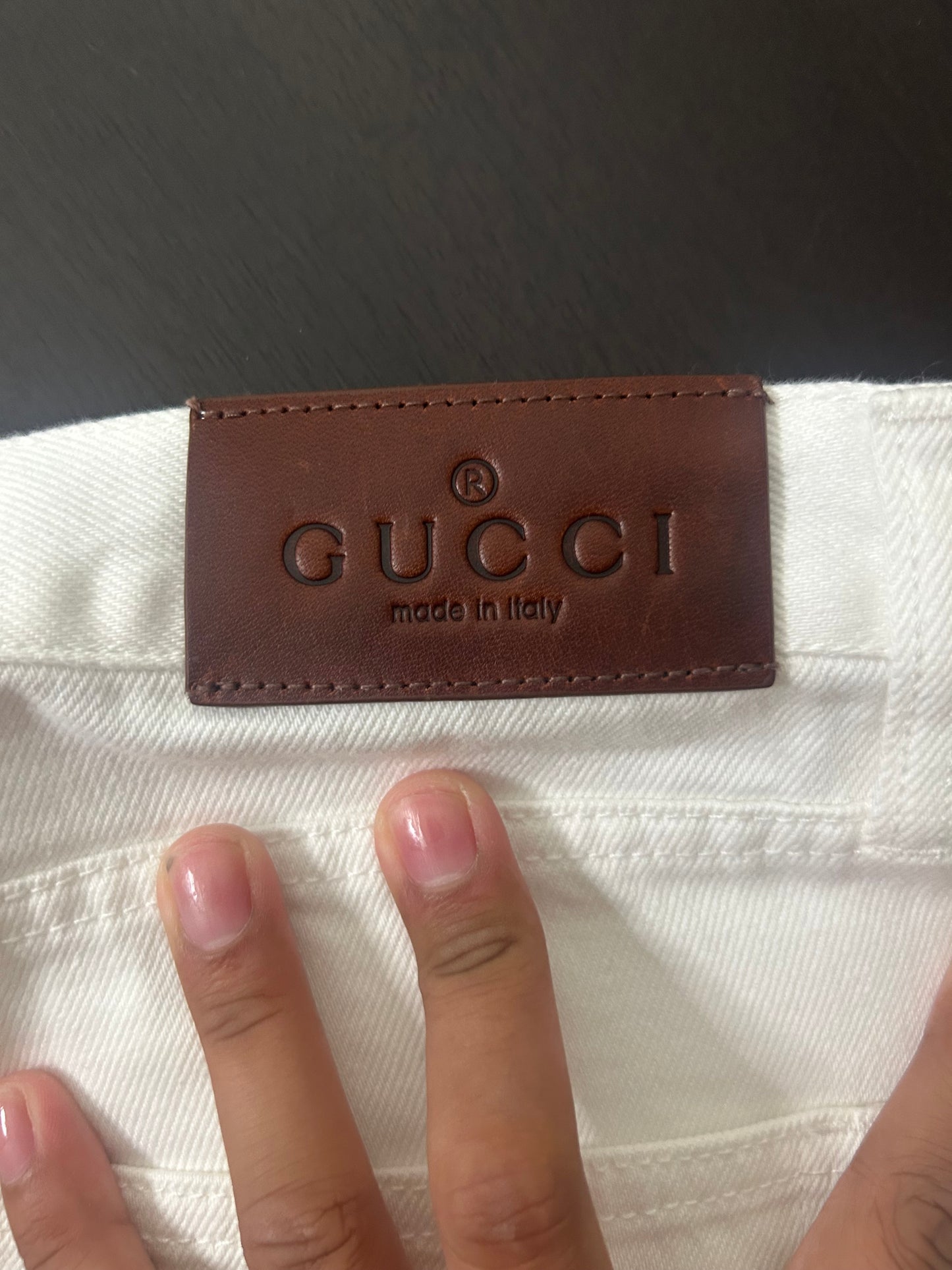 Gucci La Famiglia Horsebit Jeans