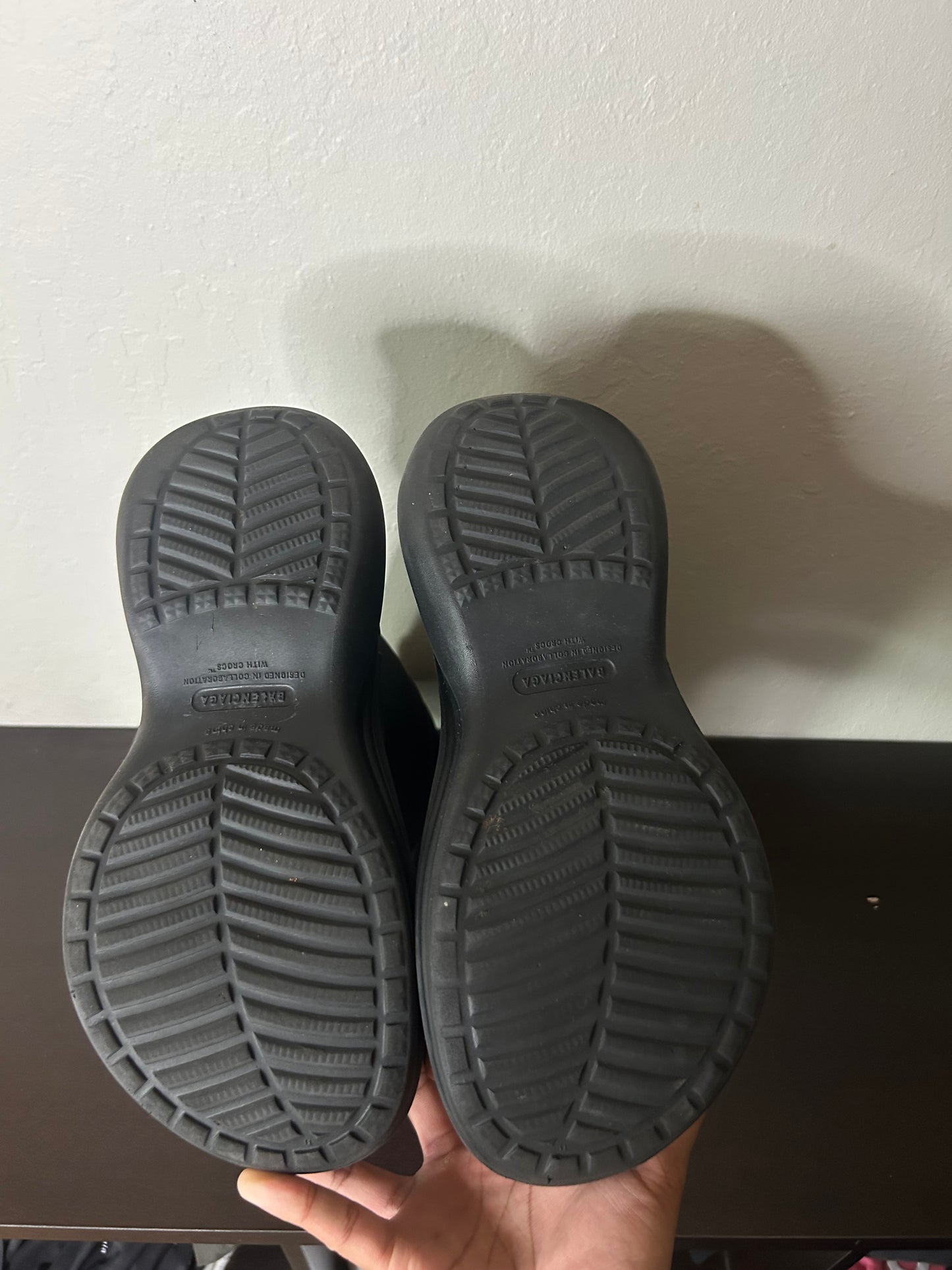 Balenciaga Black Croc Boot