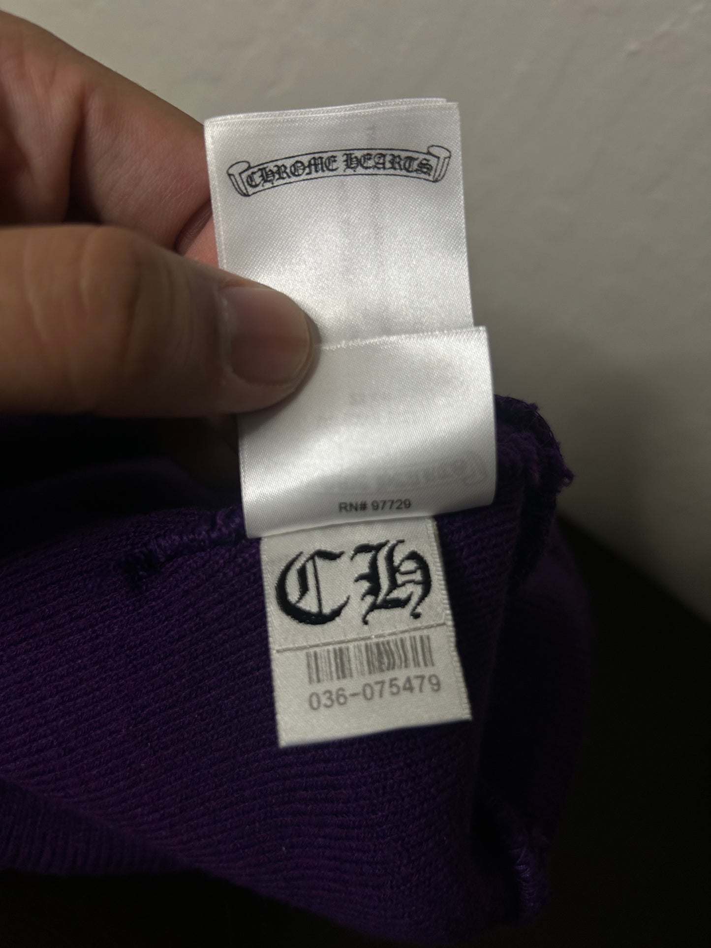 Purple and Orange Chrome Hearts Beanie