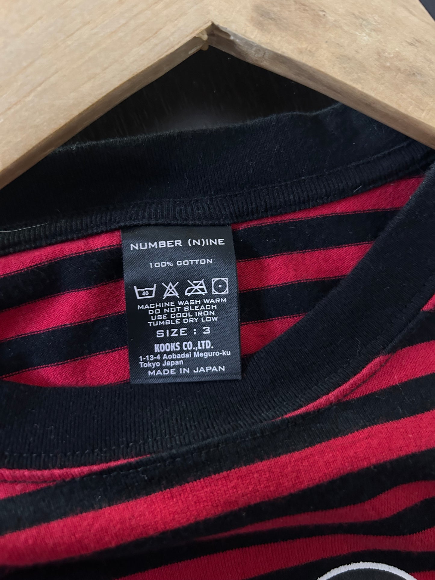 Number Nine Mickey Striped Tee