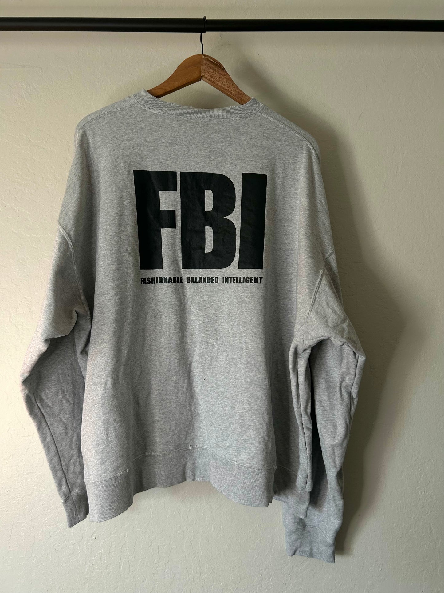 Balenciaga Grey FBI Crewneck