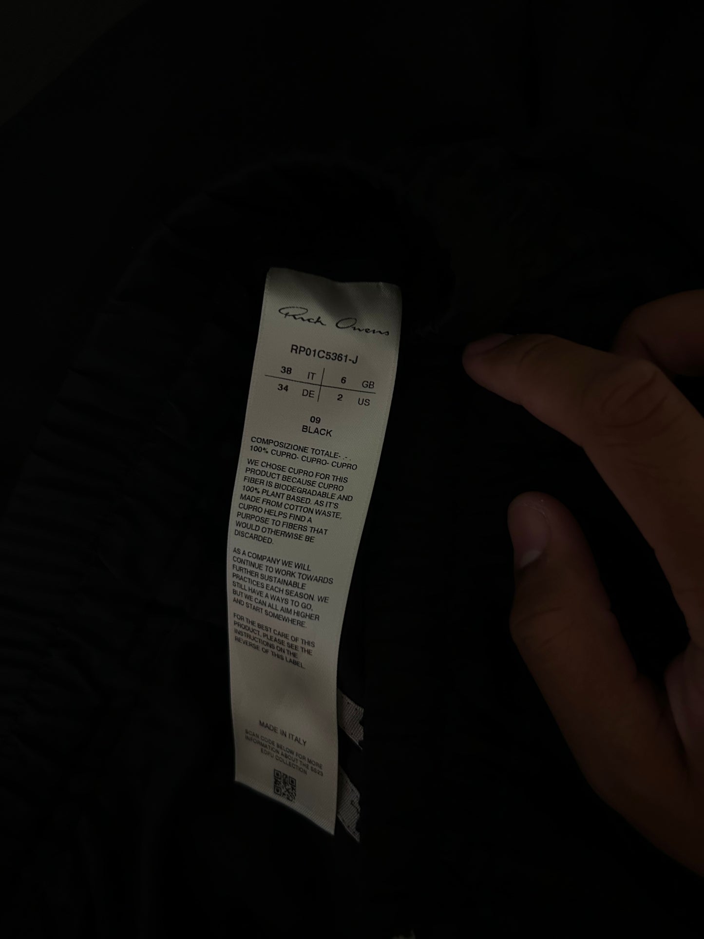 Rick Owen Wide Leg Nylon Geth Pants