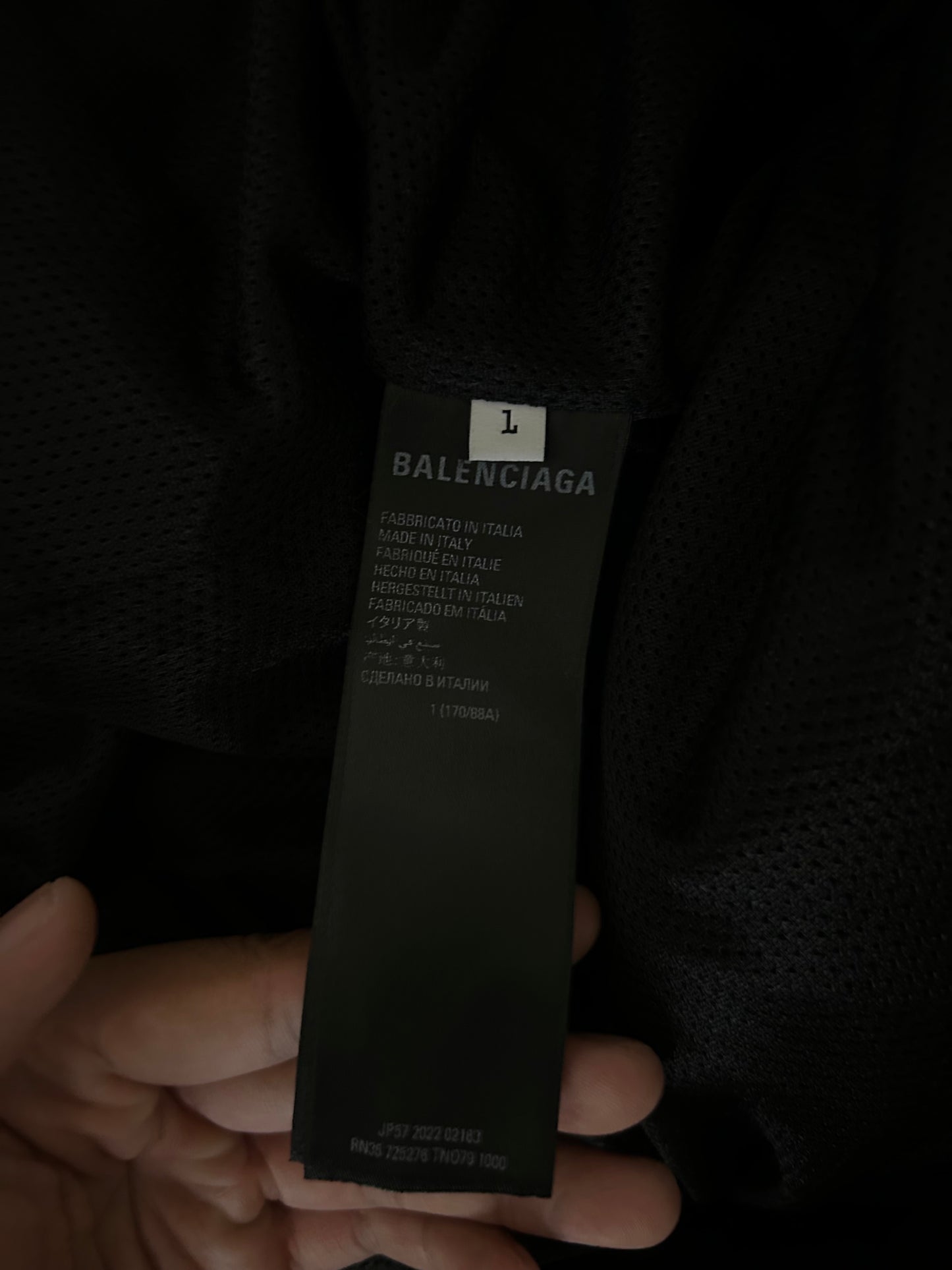 Balenciaga Black and Green 3B Track Jacket