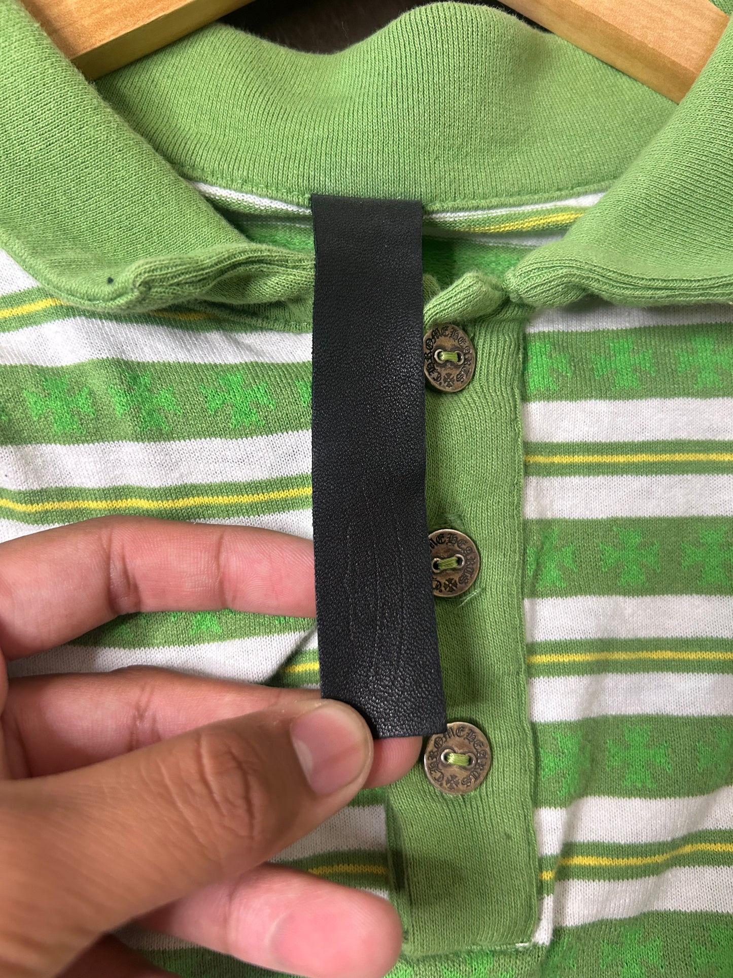 Chrome Hearts Green Rugby Polo