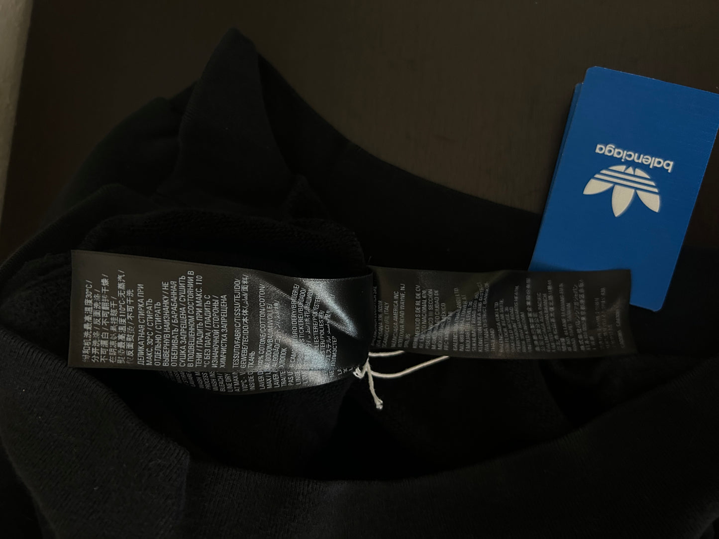 Balenciaga Adidas Black Pullover Hoodie