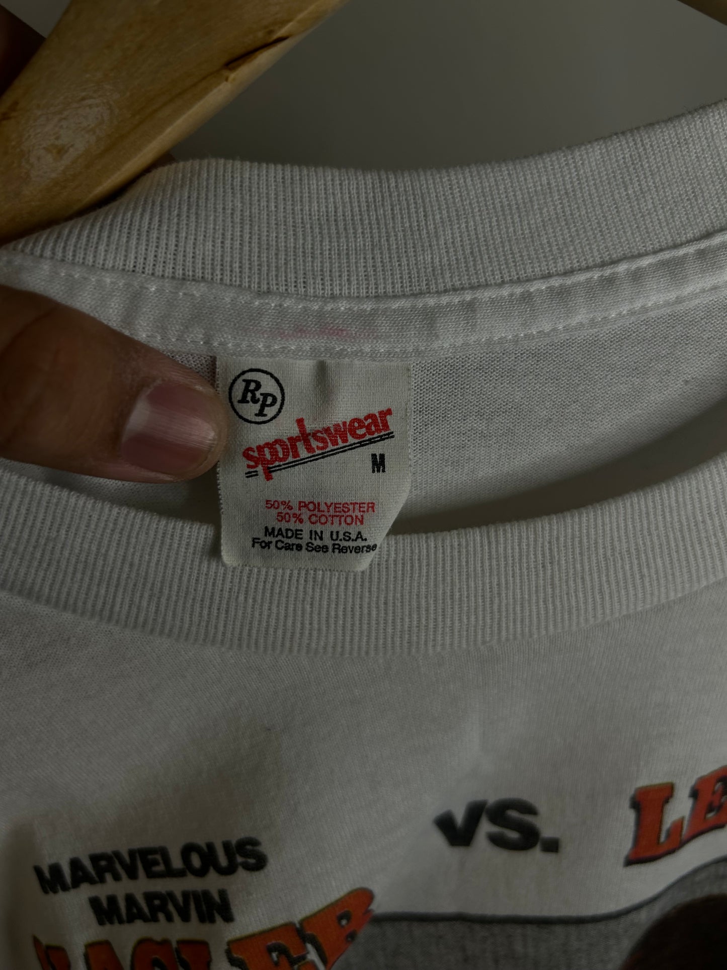 Vintage 80s Leonard vs Hagler Boxing Tee