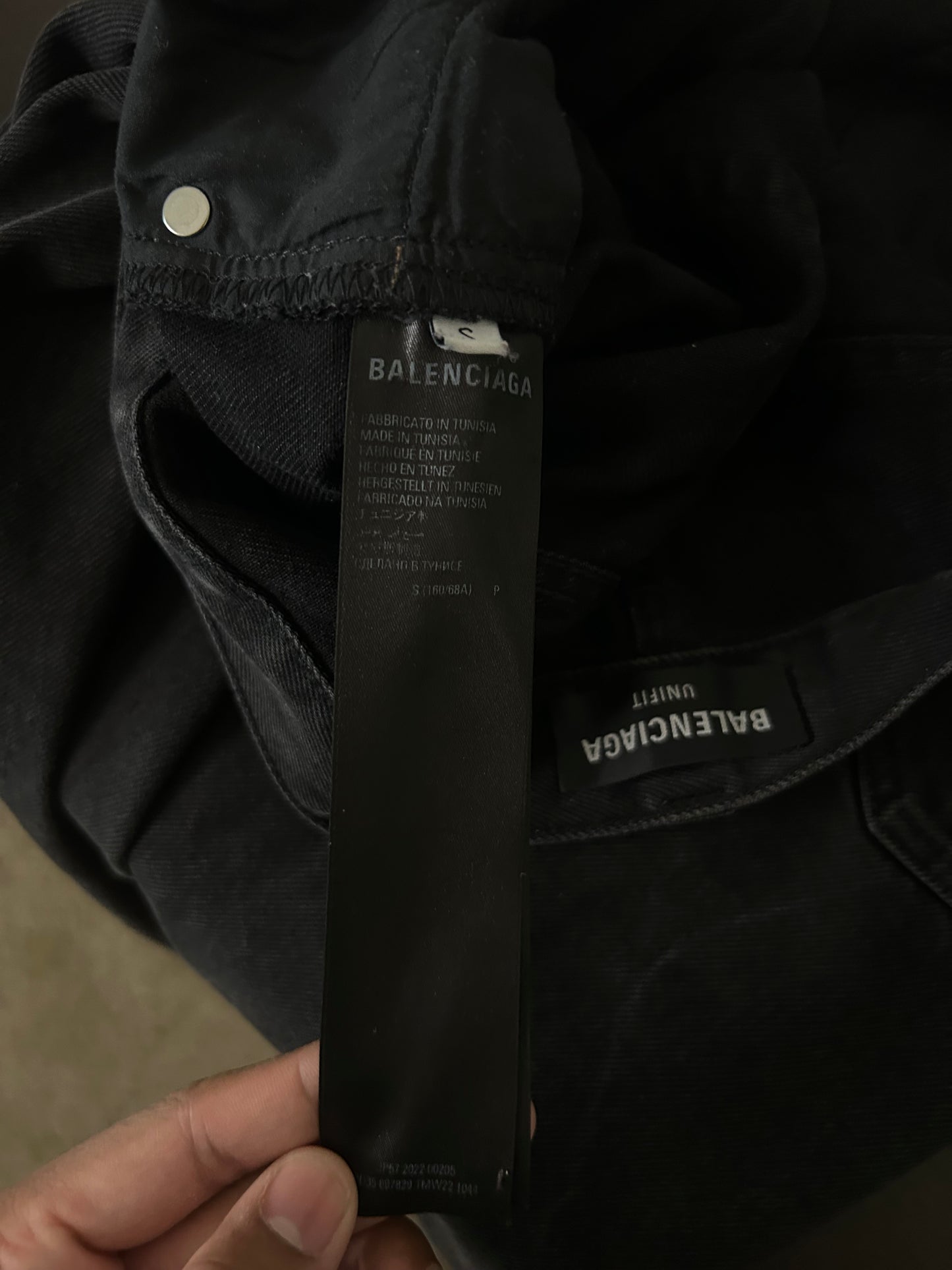 Balenciaga Black Lost Tape Jeans