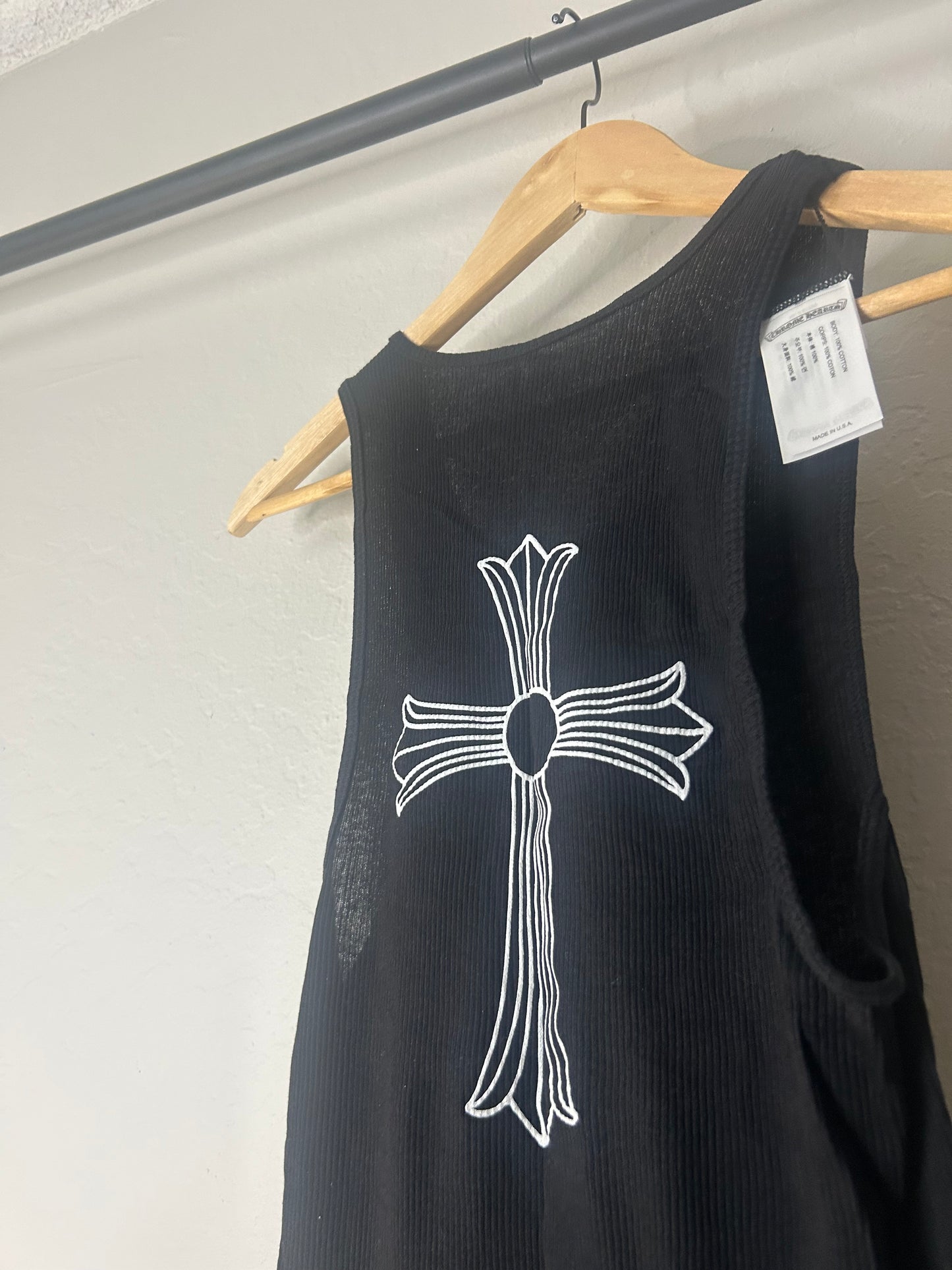 Chrome Hearts T Bar Cross Tank Top