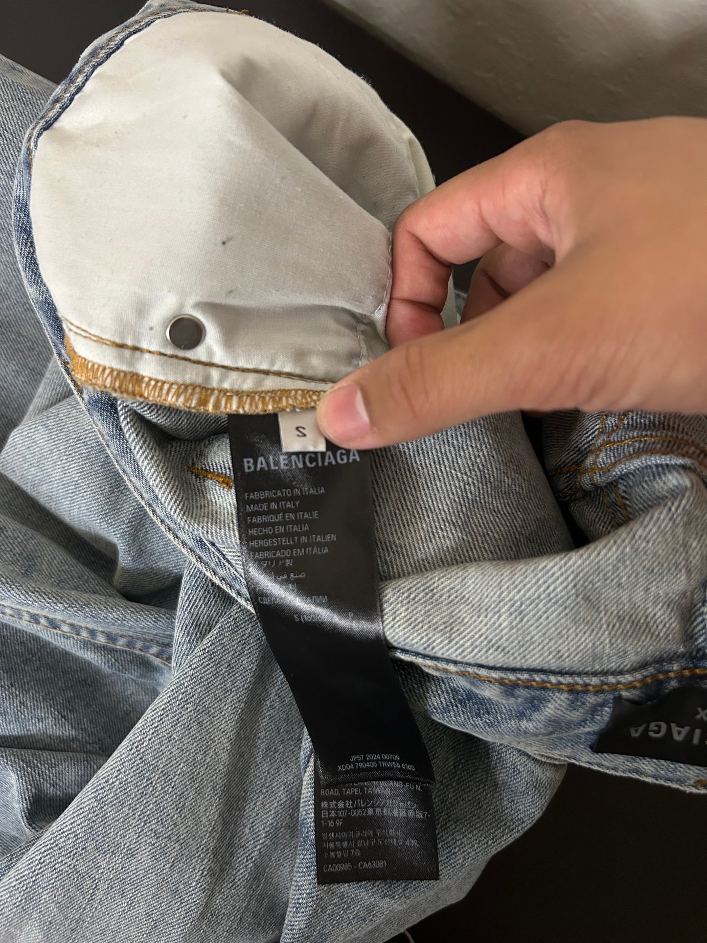 Balenciaga Blue Flared Jeans