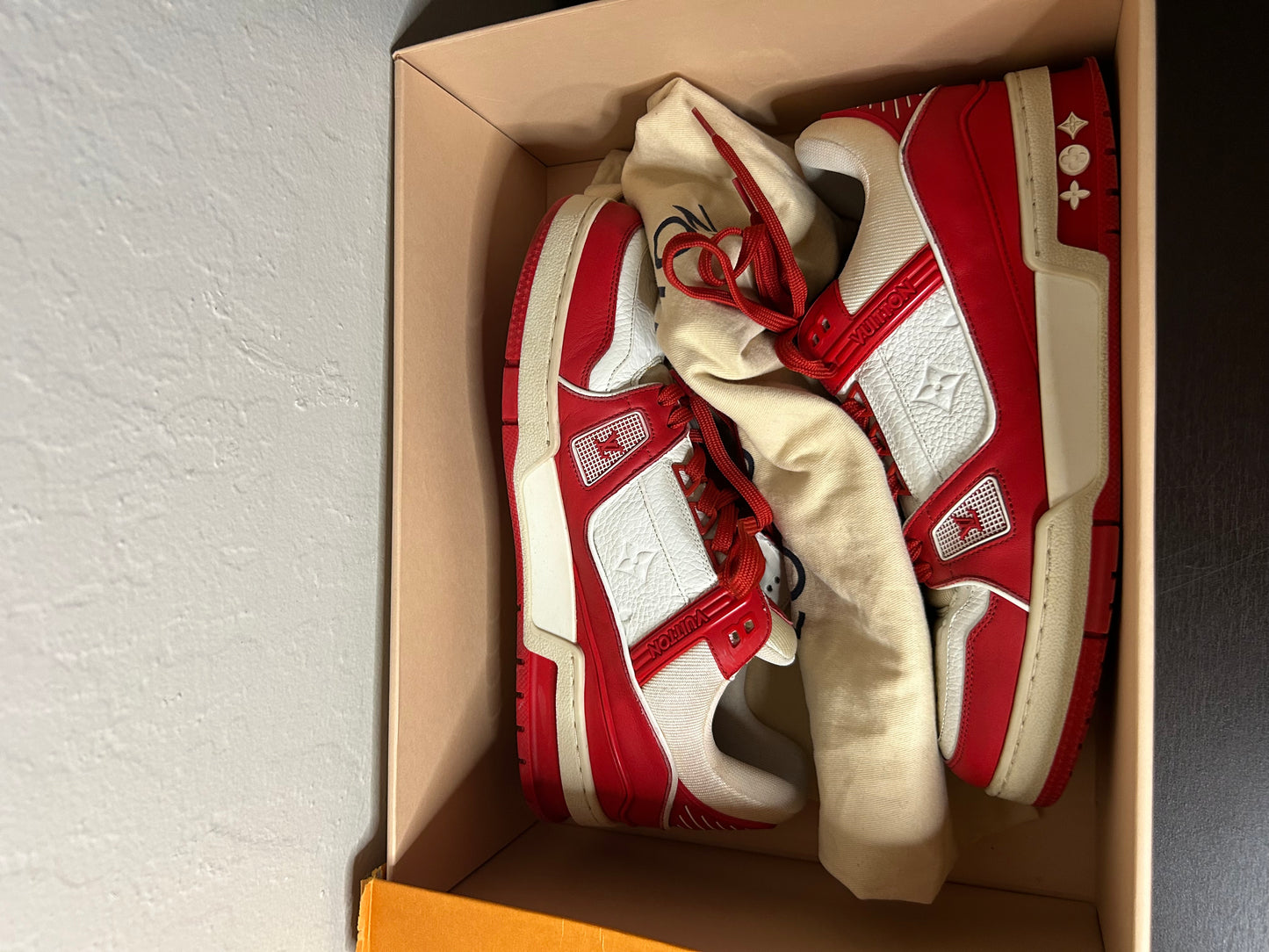 Louis Vuitton Red Trainers