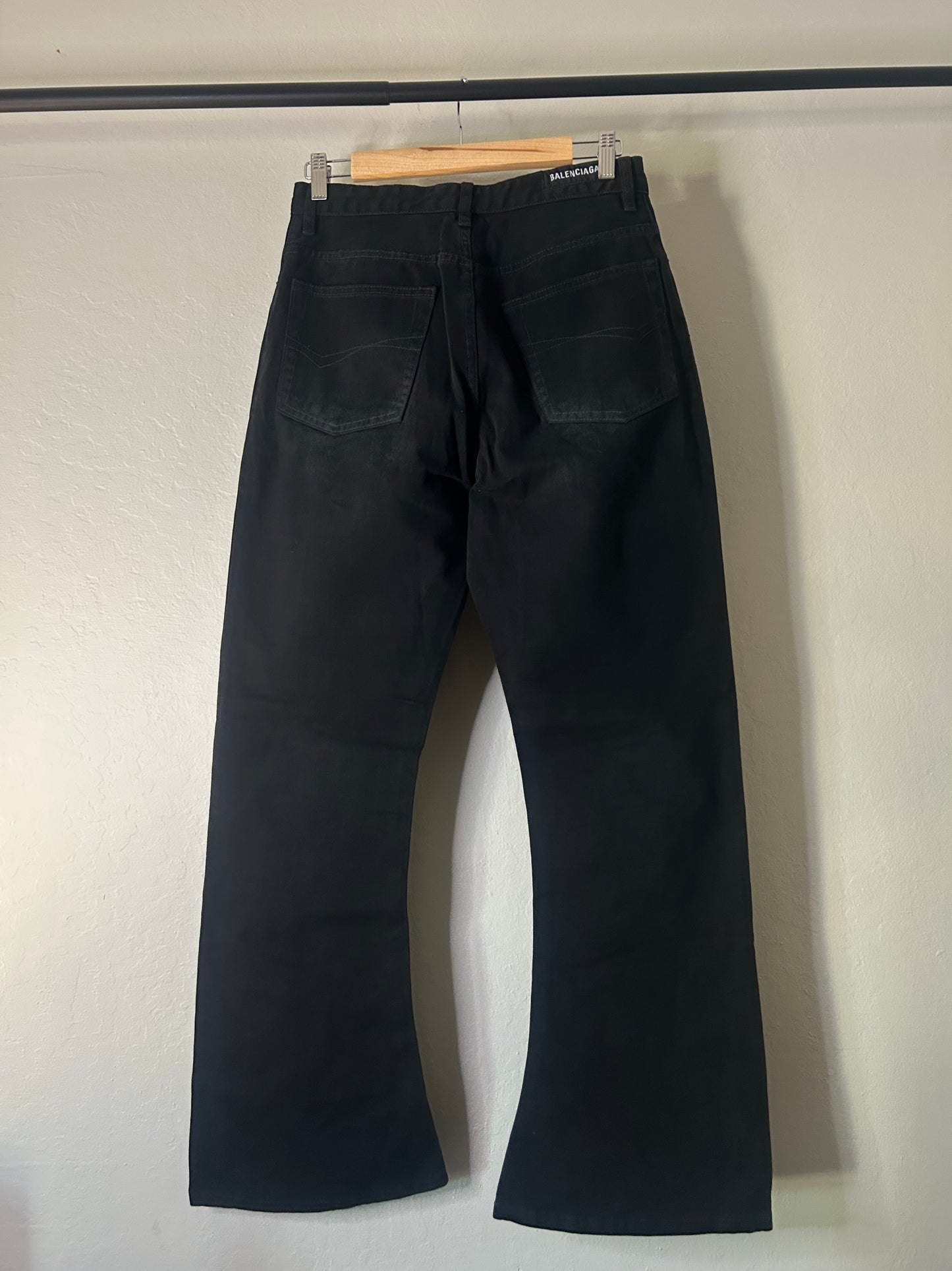 Balenciaga Black Flare Jeans