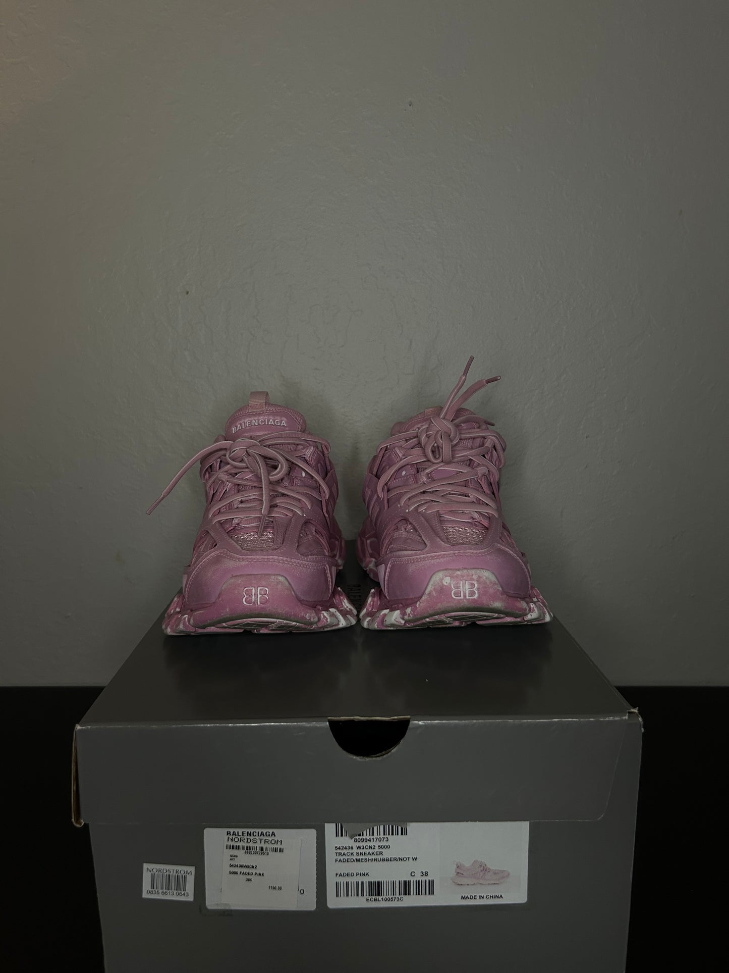 Balenciaga Track Runner Distressed Pink