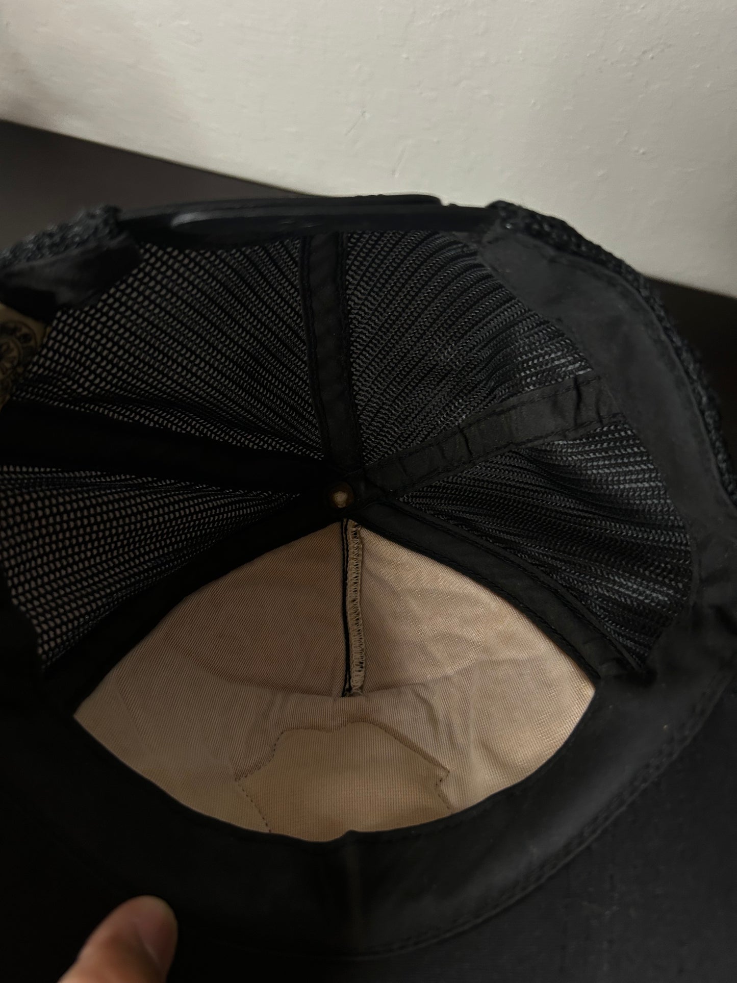 Chrome Hearts Vintage 90s Rolling Stones Leather Patch Hat