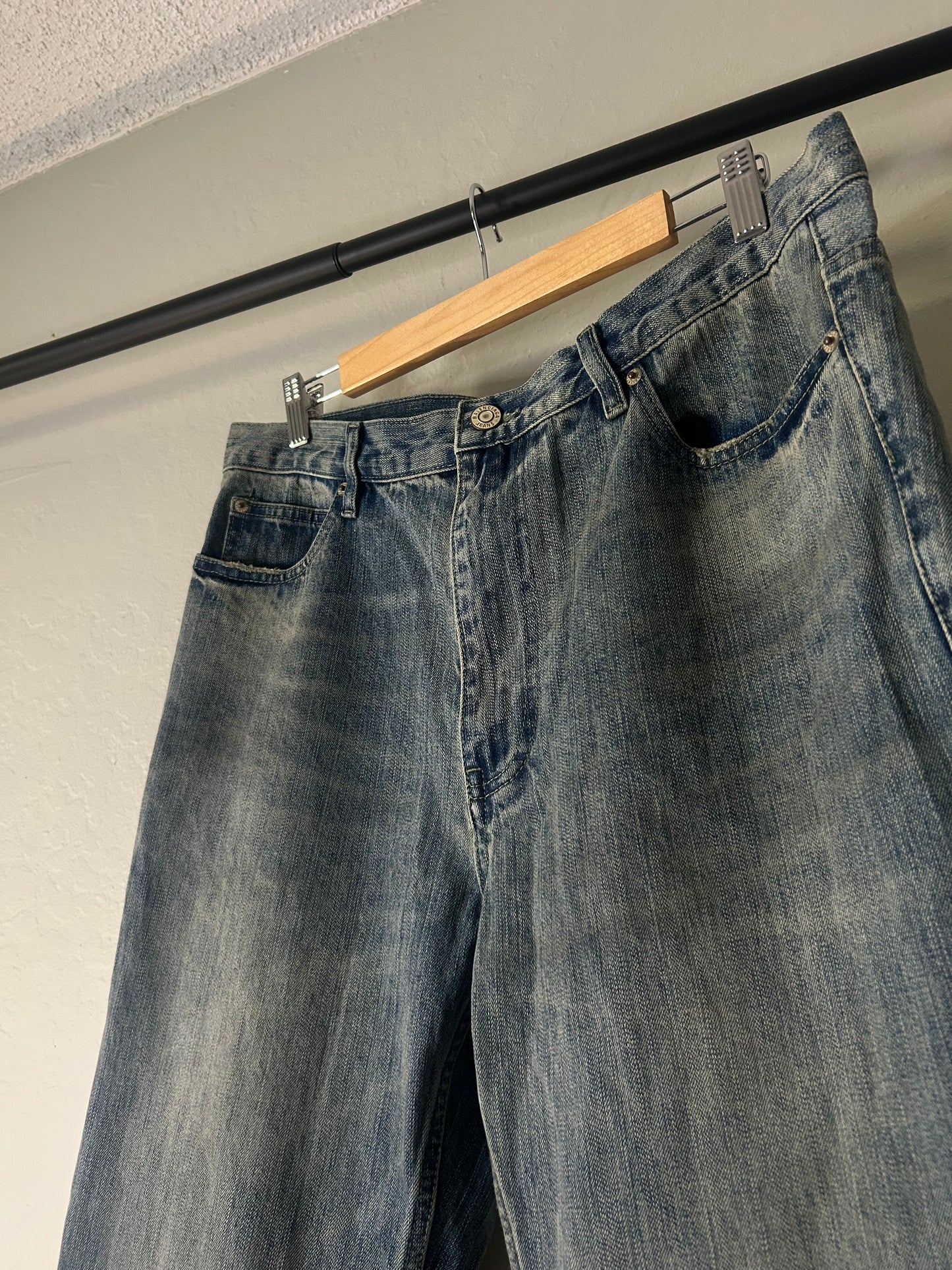 Balenciaga Blue Flared Heelbite Jeans