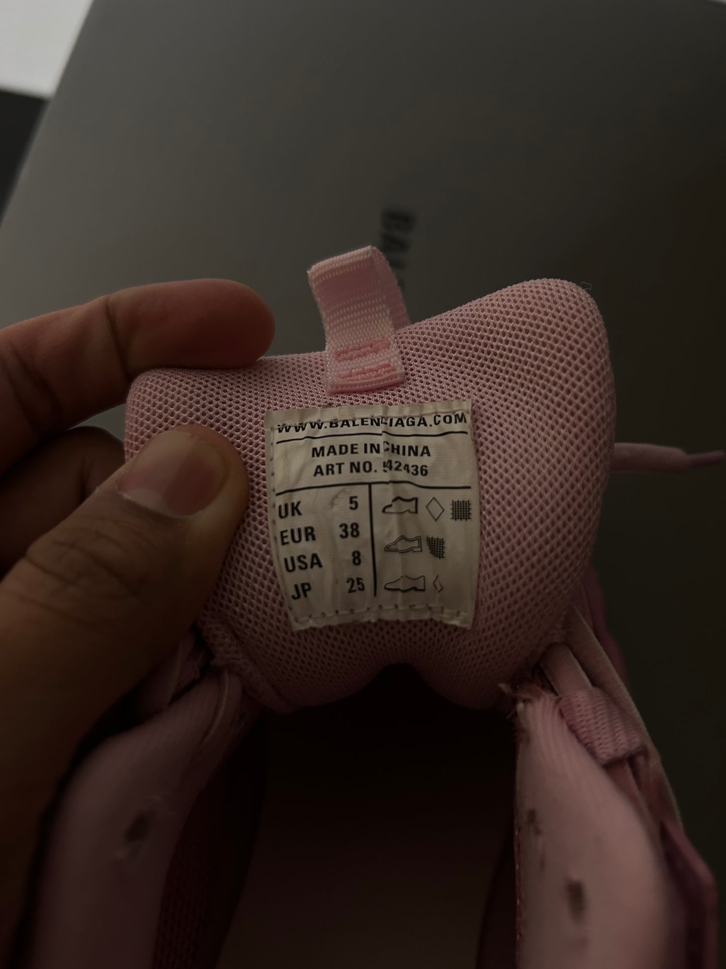 Balenciaga Track Runner Distressed Pink