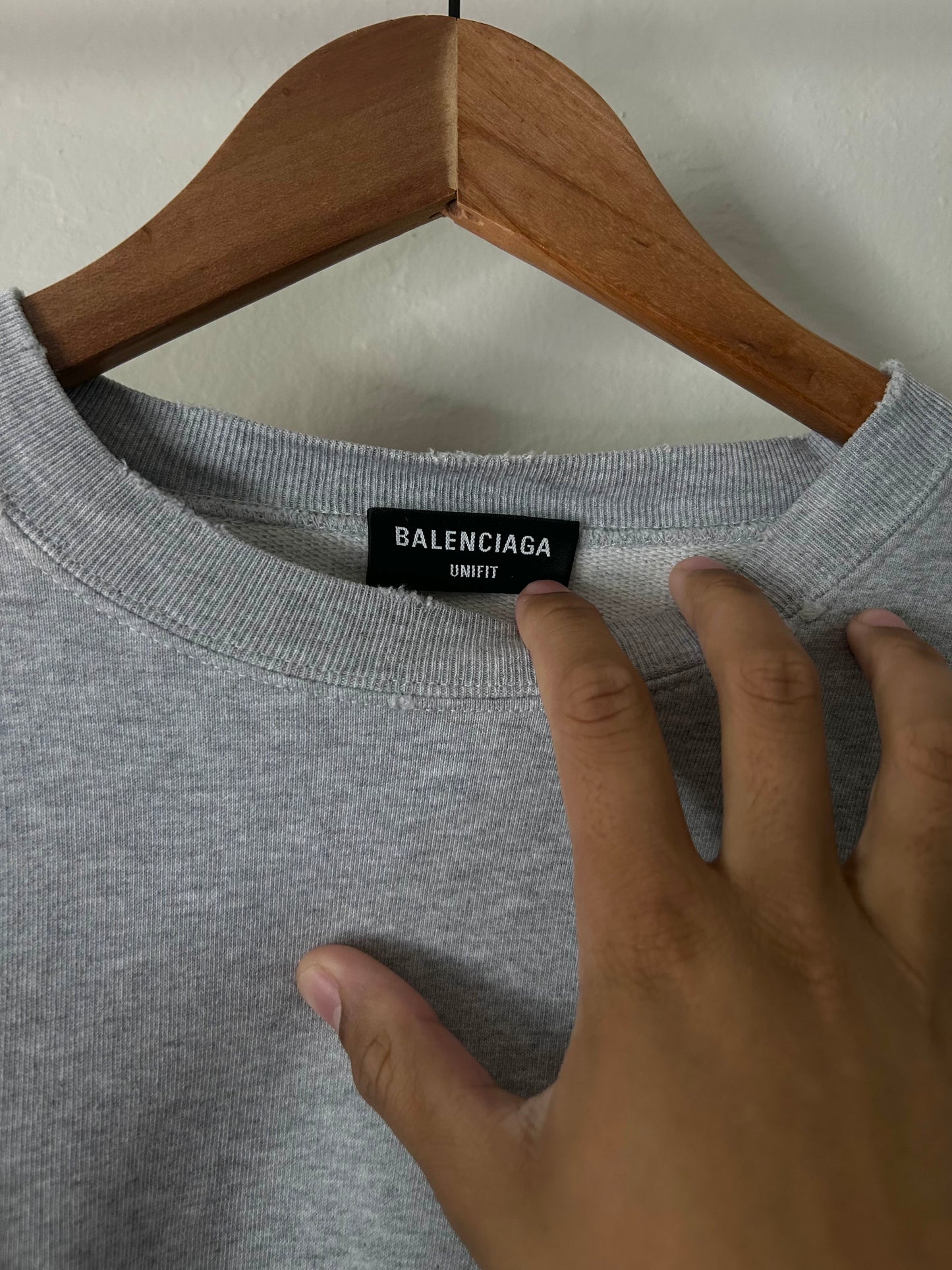Balenciaga Grey FBI Crewneck