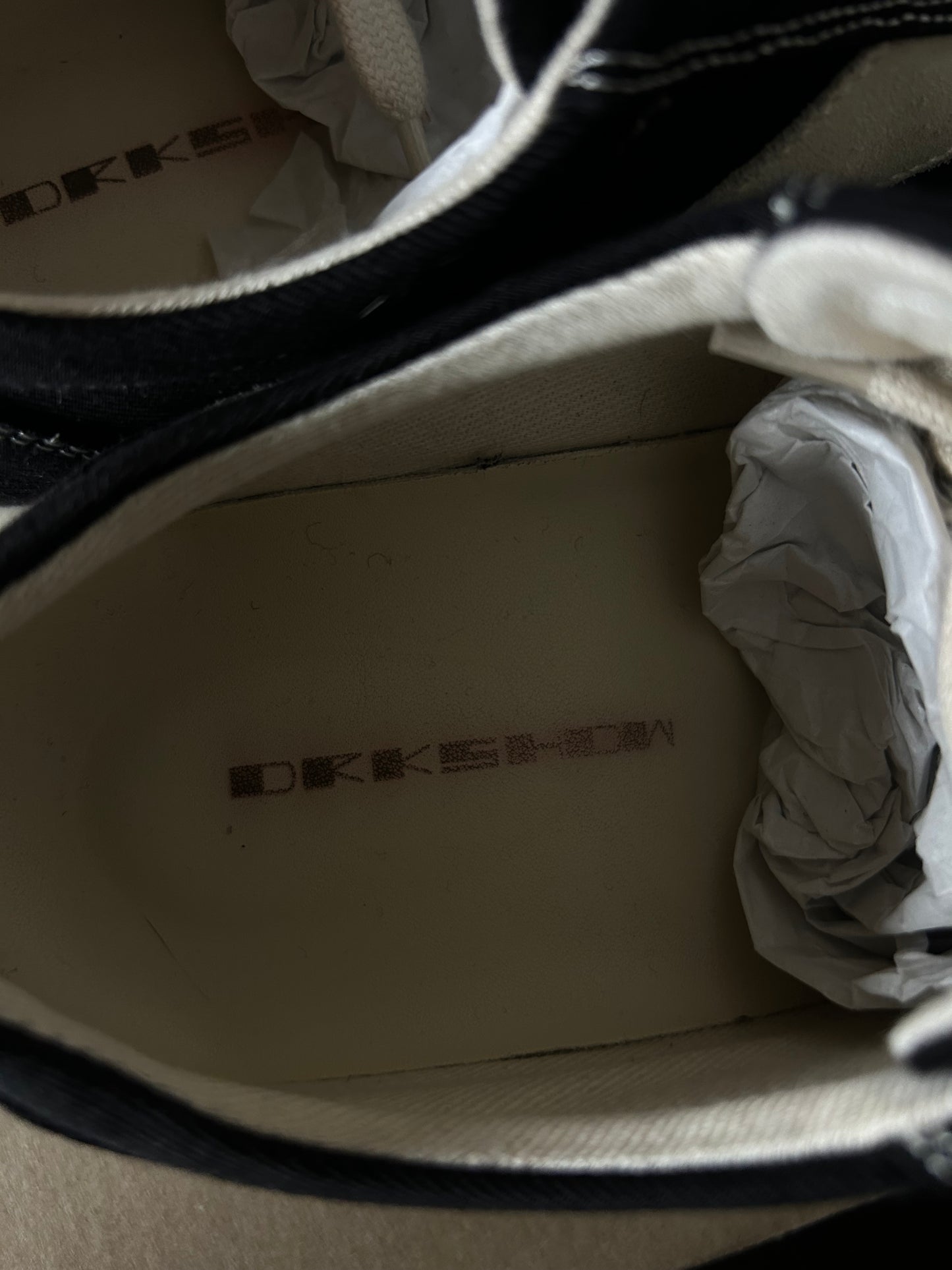 Rick Owen DRKSHDW Black Vans