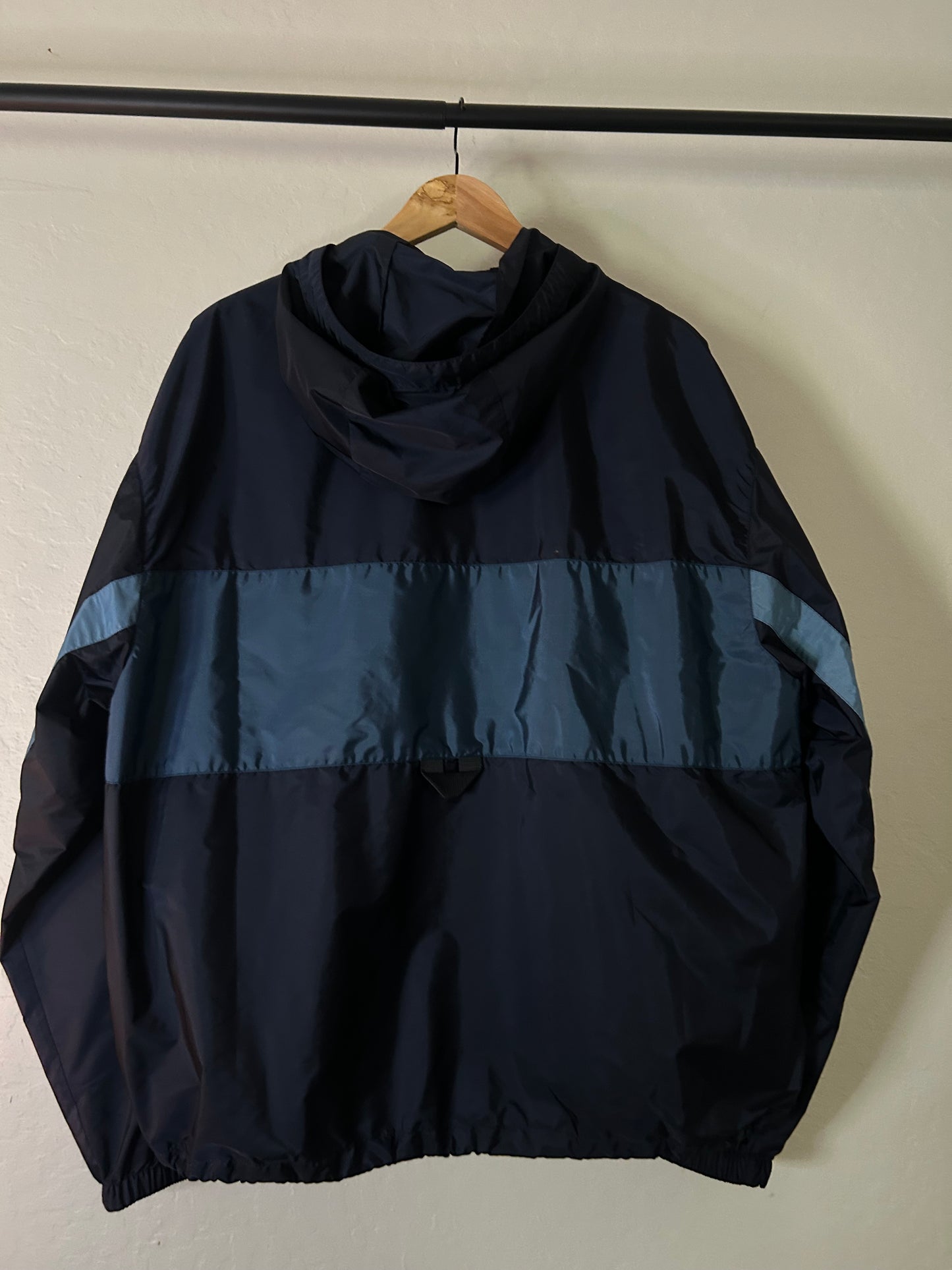 Prada Navy Blue Two Tone Windbreaker