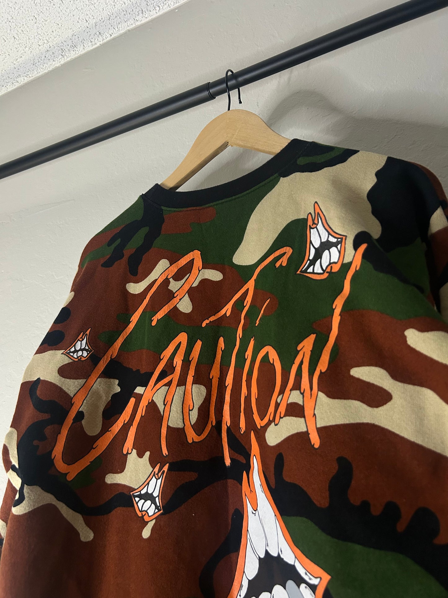 Chrome Hearts Matty Boy Camo Caution Crewneck
