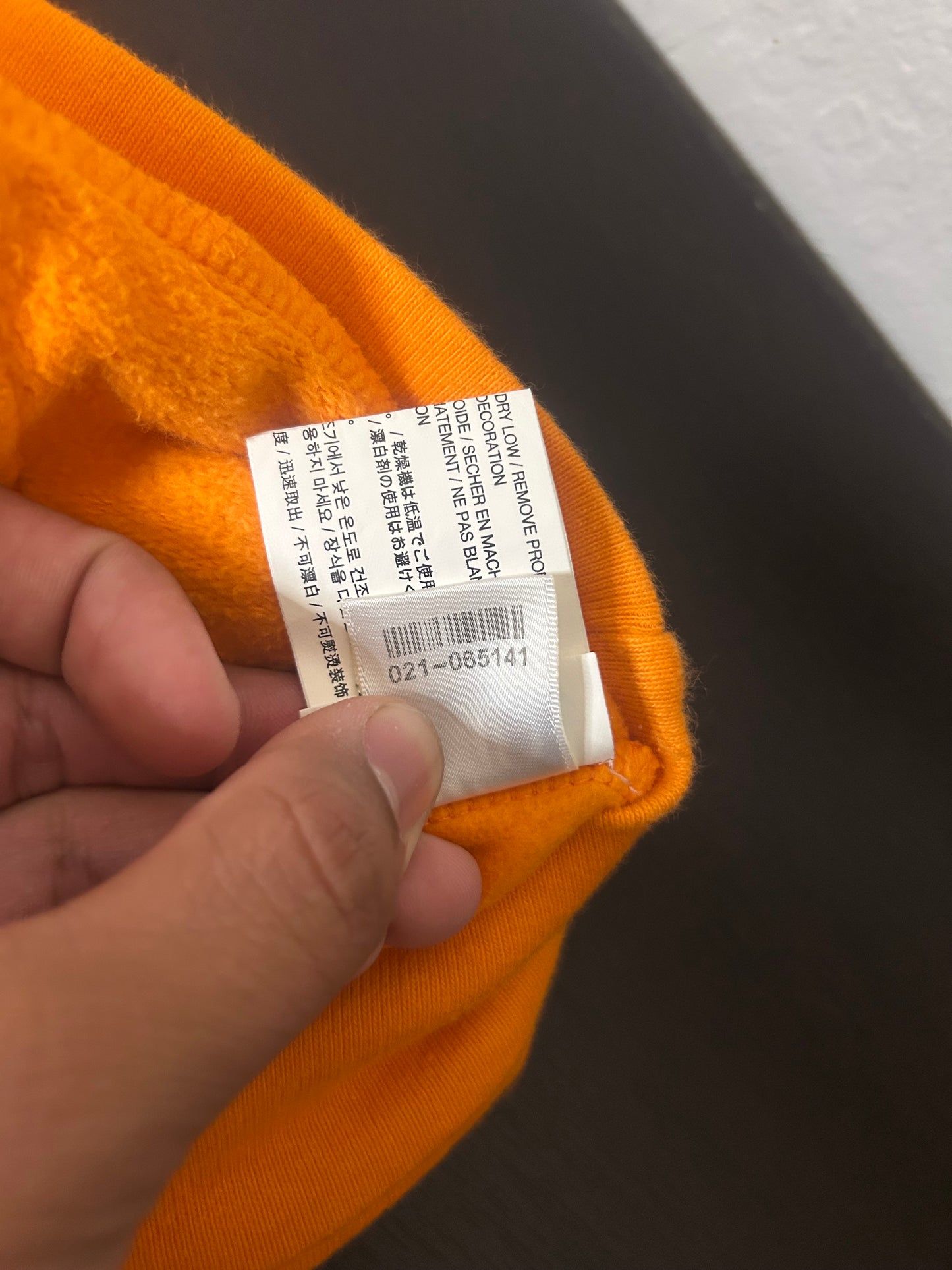 Chrome Hearts Off White Orange Scroll Hoodie