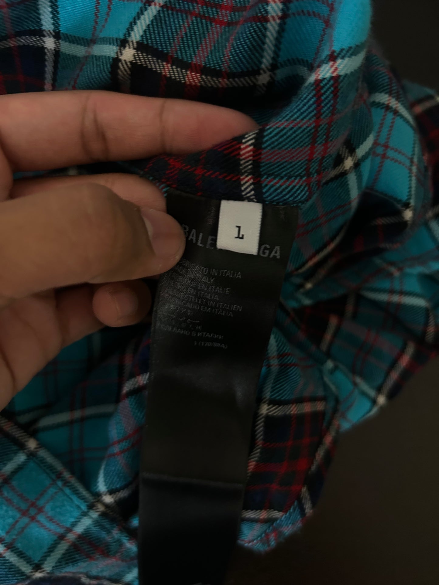 Balenciaga Trompe Loeil Neom Flannel