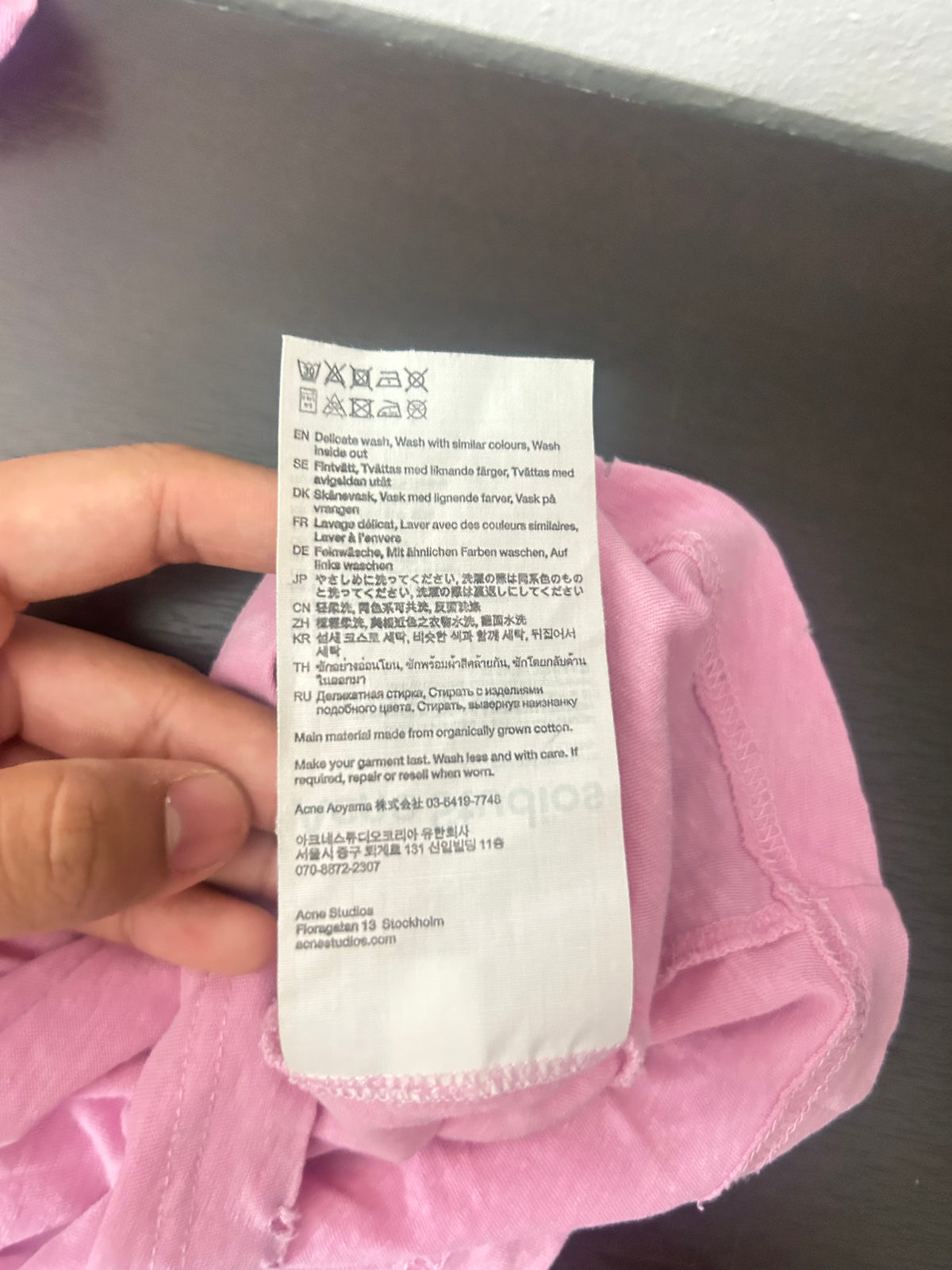 Acne Studios Pink Stockholm Shirt