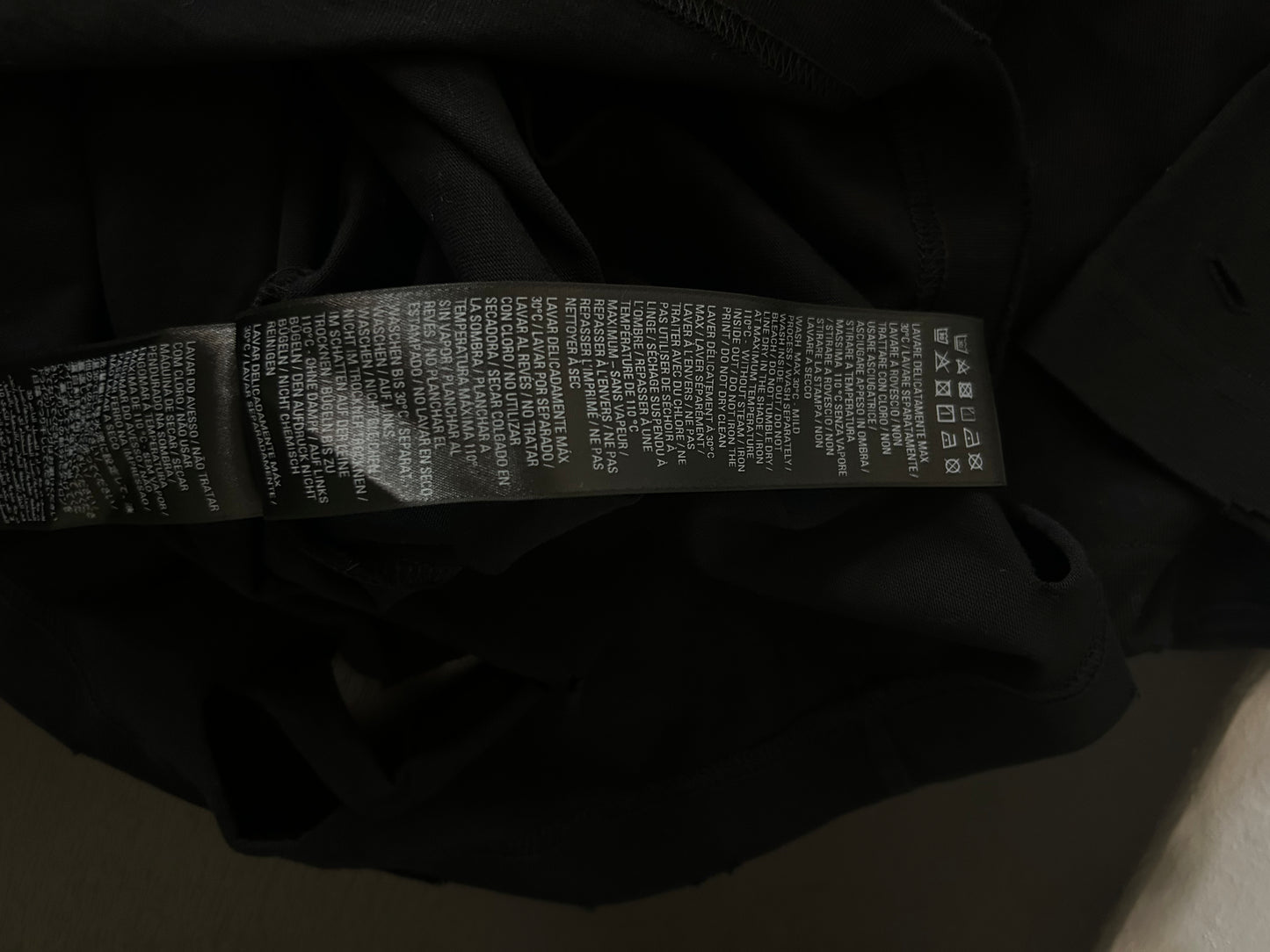 Balenciaga Distressed Black Tee