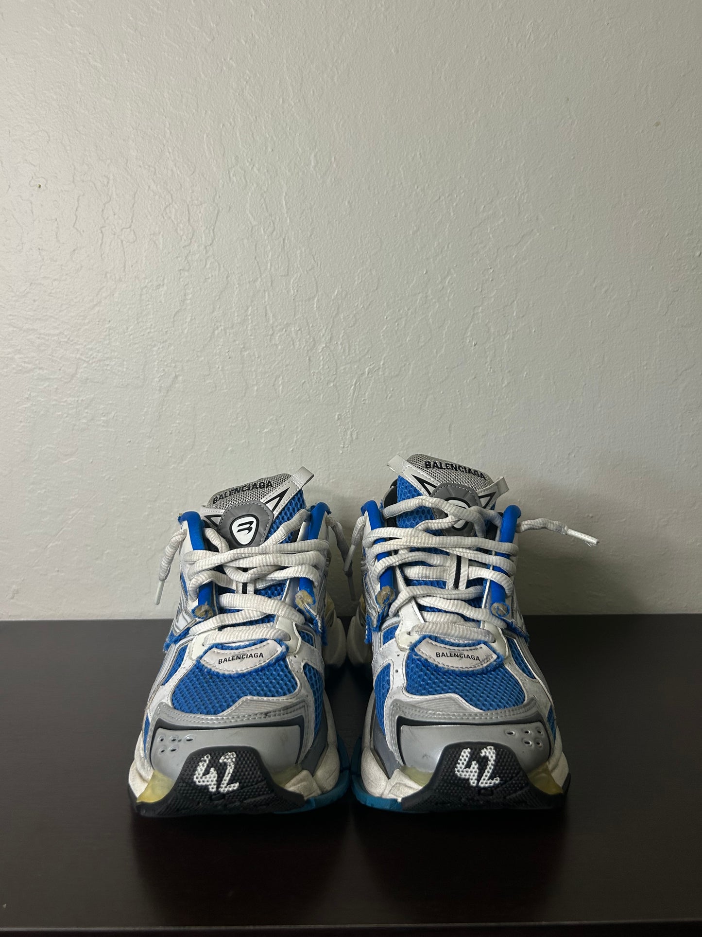 Balenciaga Blue and White Runner