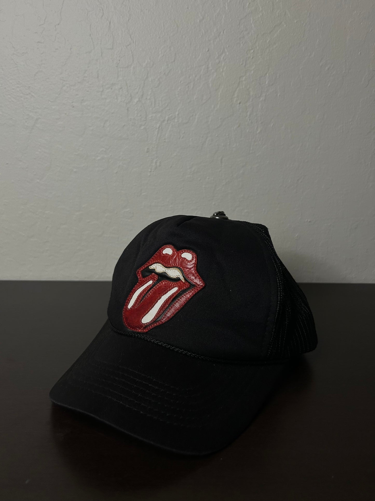 Chrome Hearts Vintage 90s Rolling Stones Leather Patch Hat