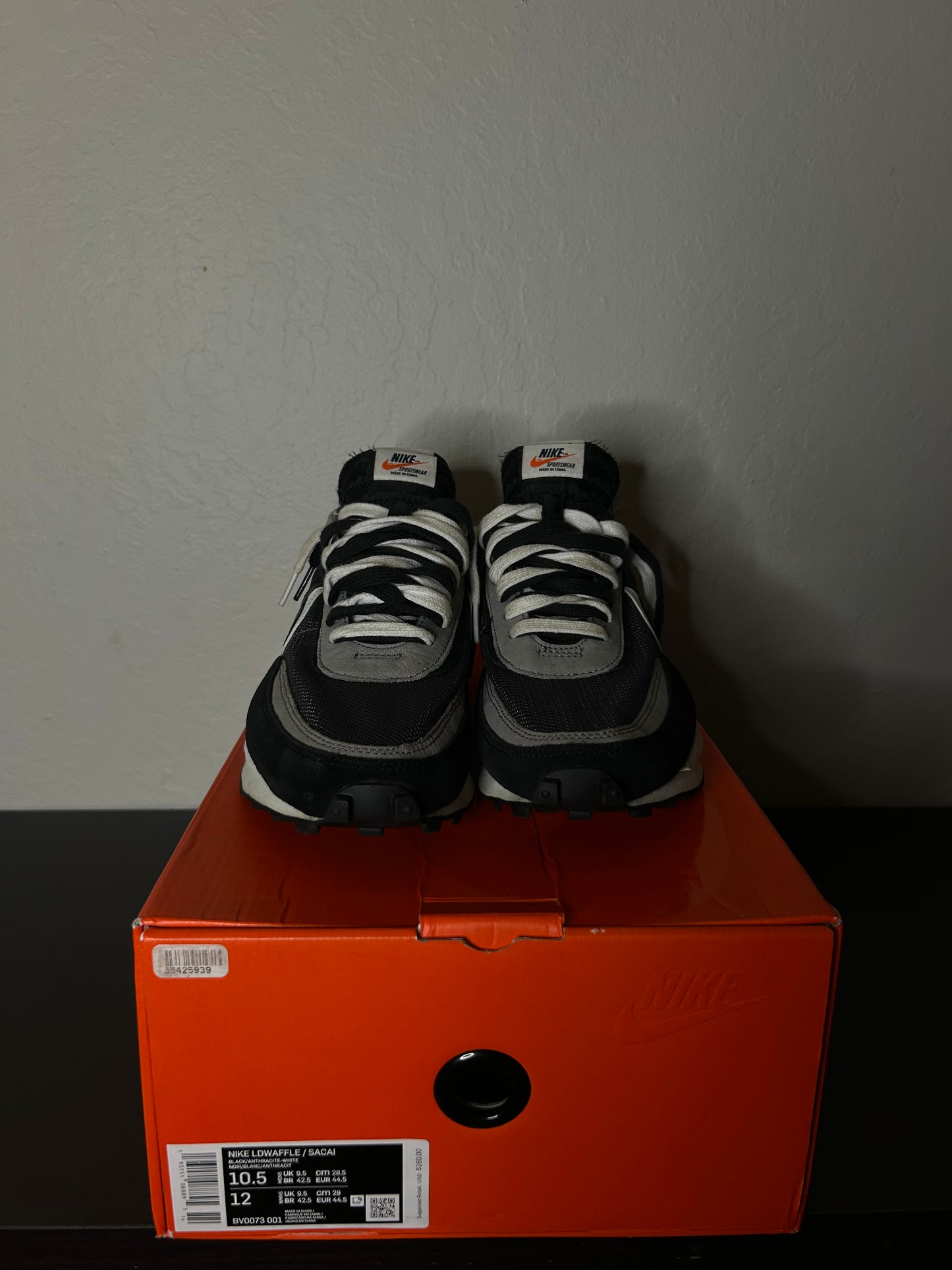 Sacai x Nike Waffle Black Waffle