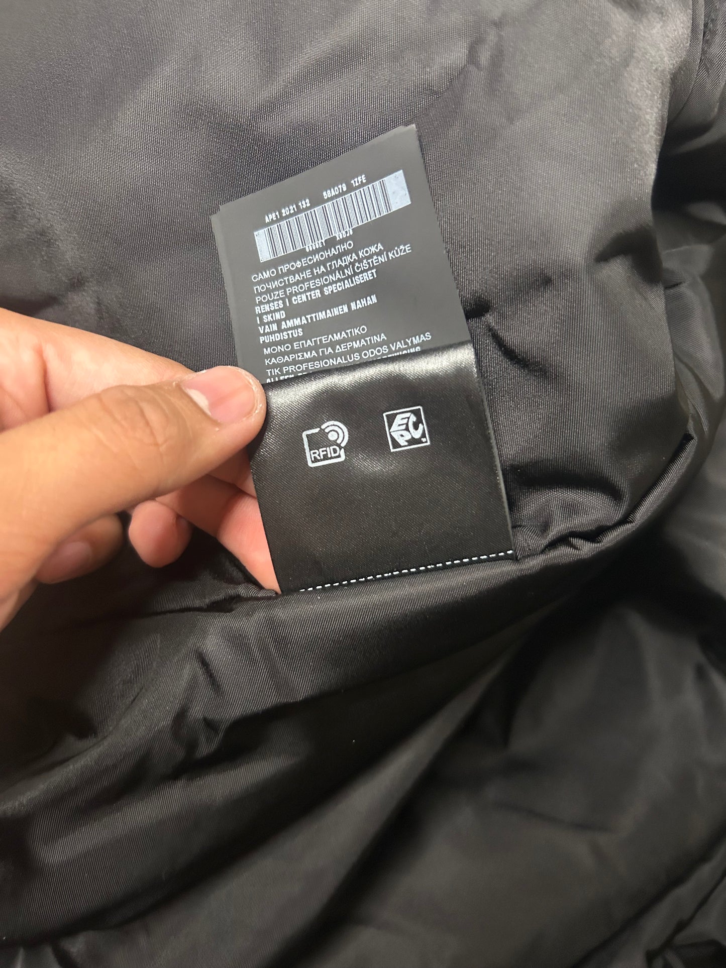 Prada Raf Simons White Leather Bomber