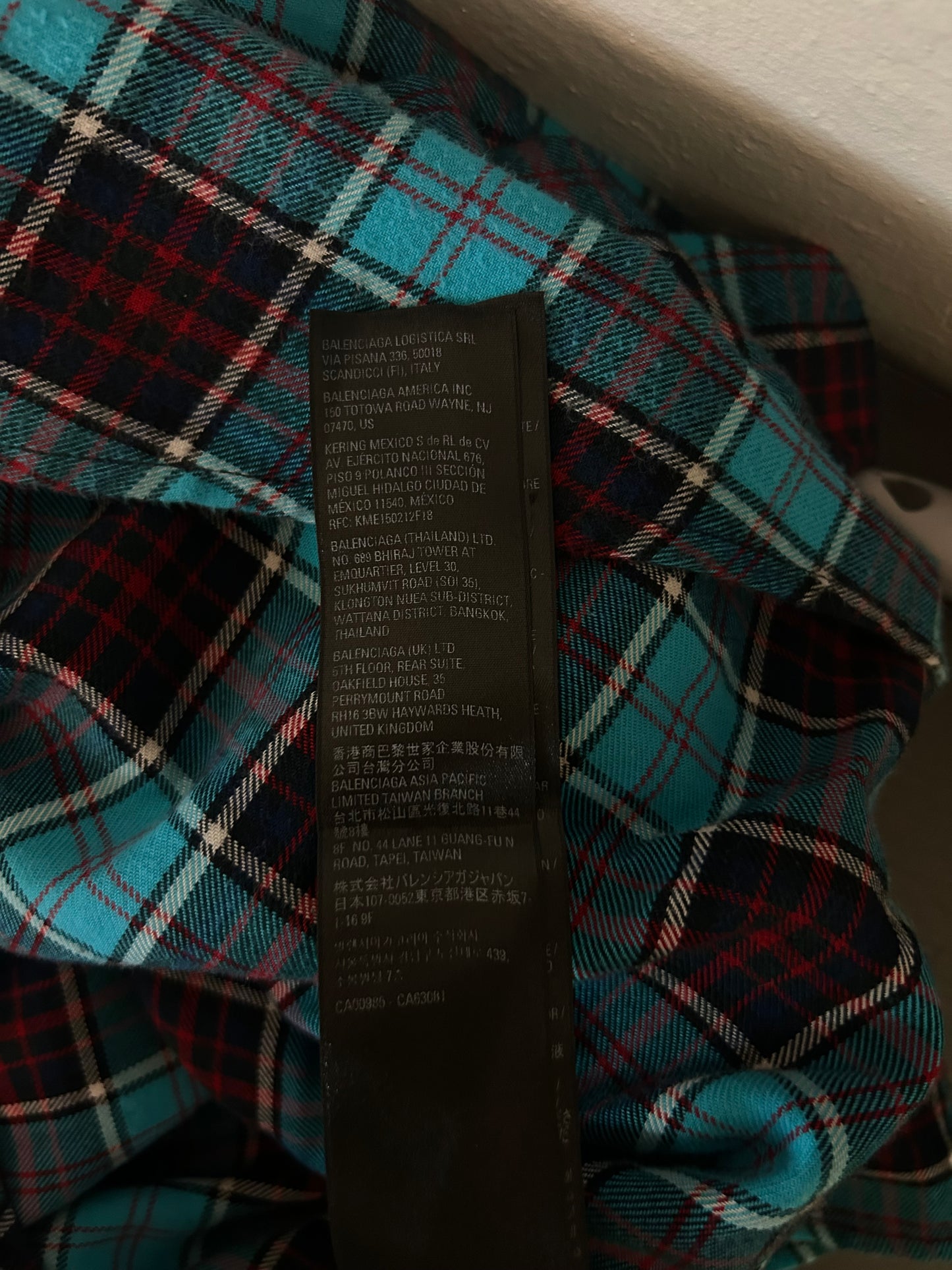 Balenciaga Trompe Loeil Neom Flannel