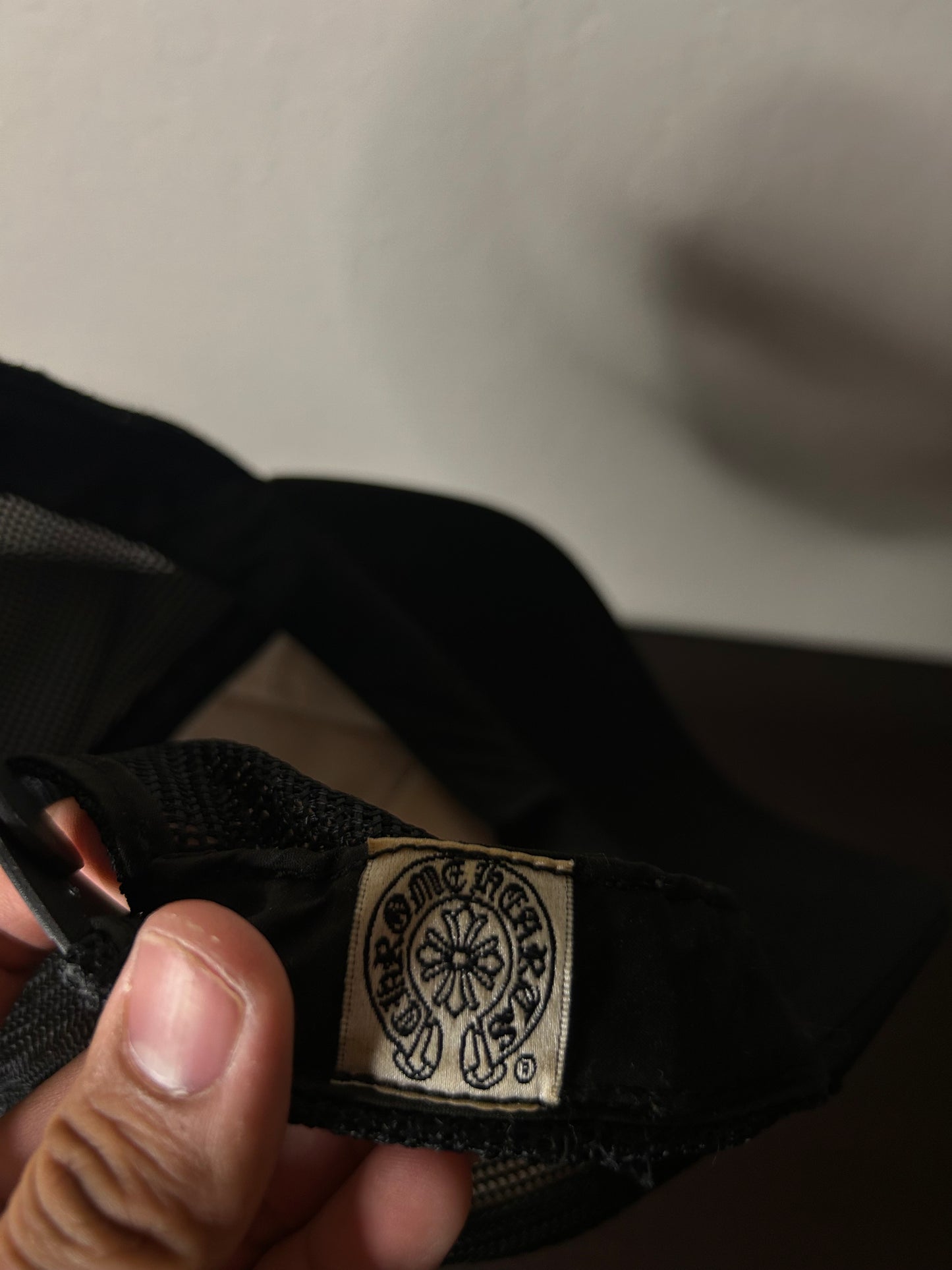 Chrome Hearts Vintage 90s Rolling Stones Leather Patch Hat