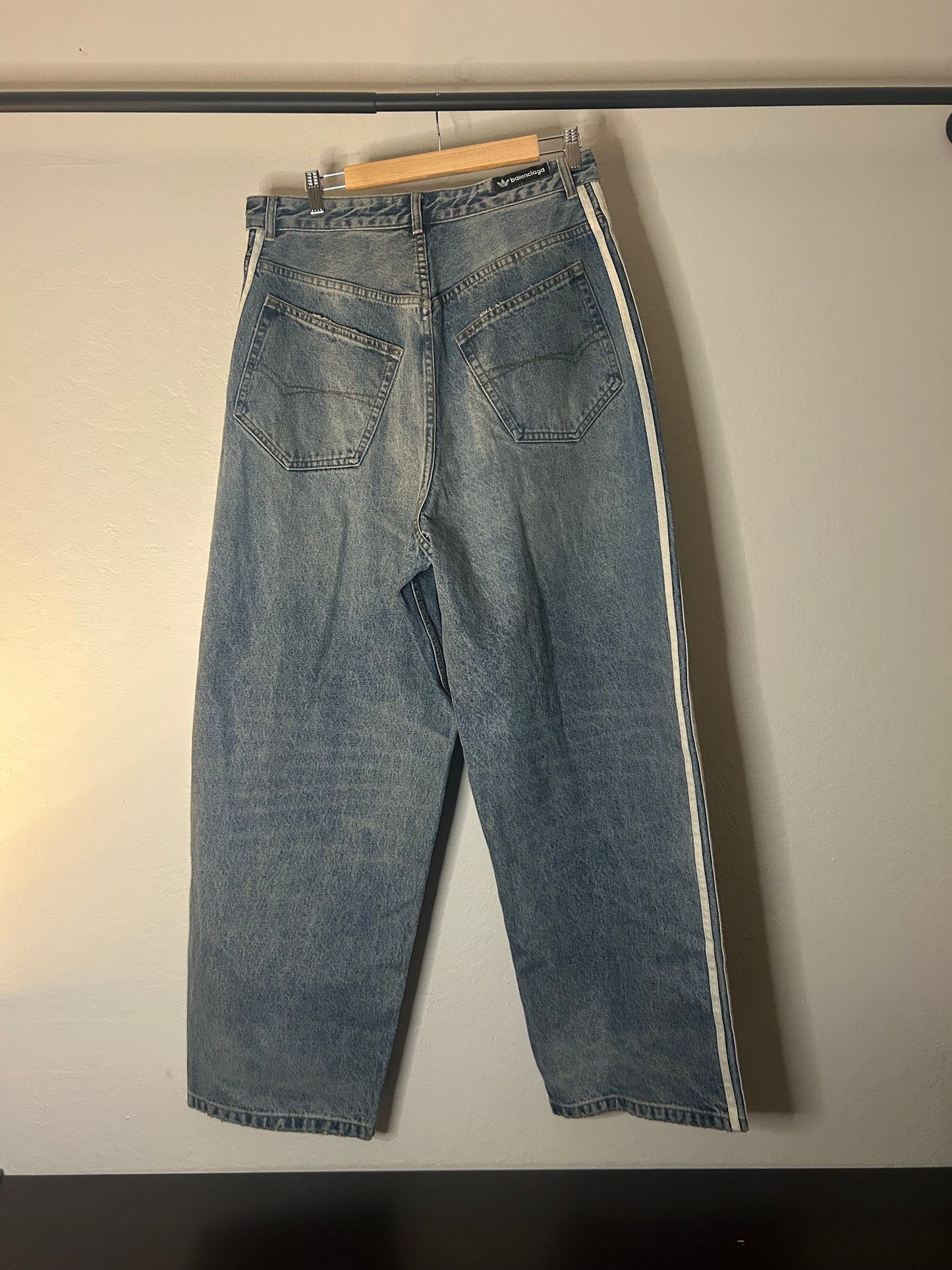 Balenciaga Adidas Three Stripe Jeans