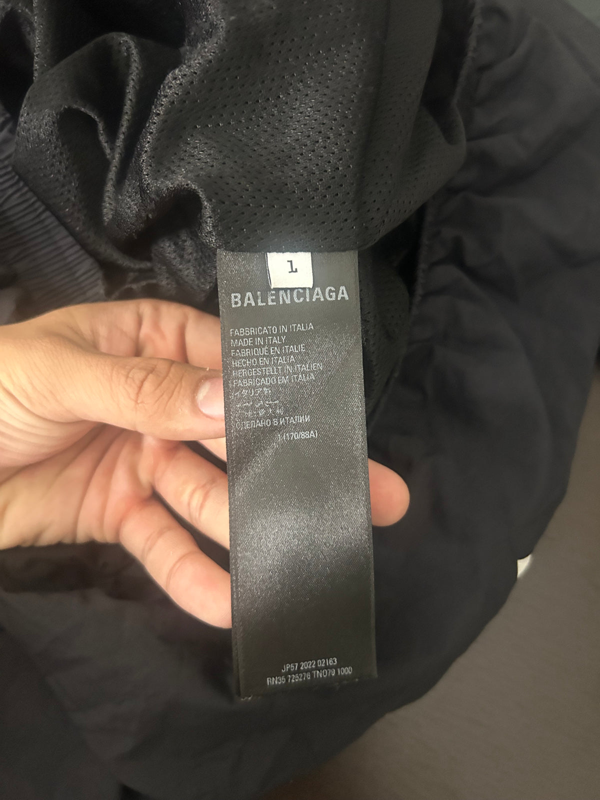 Balenciaga 3B Black and Green Track Jacket