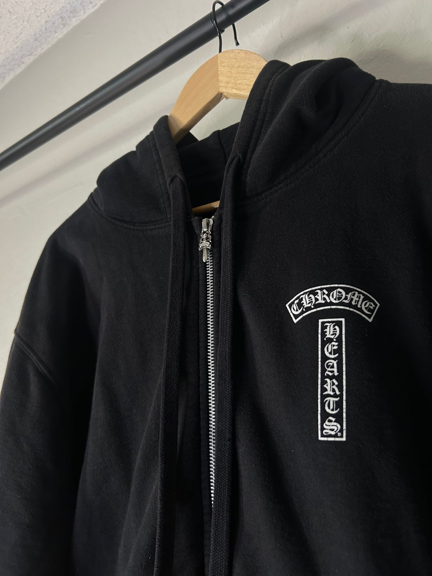 Chrome Hearts T Bar Zip Up Hoodie