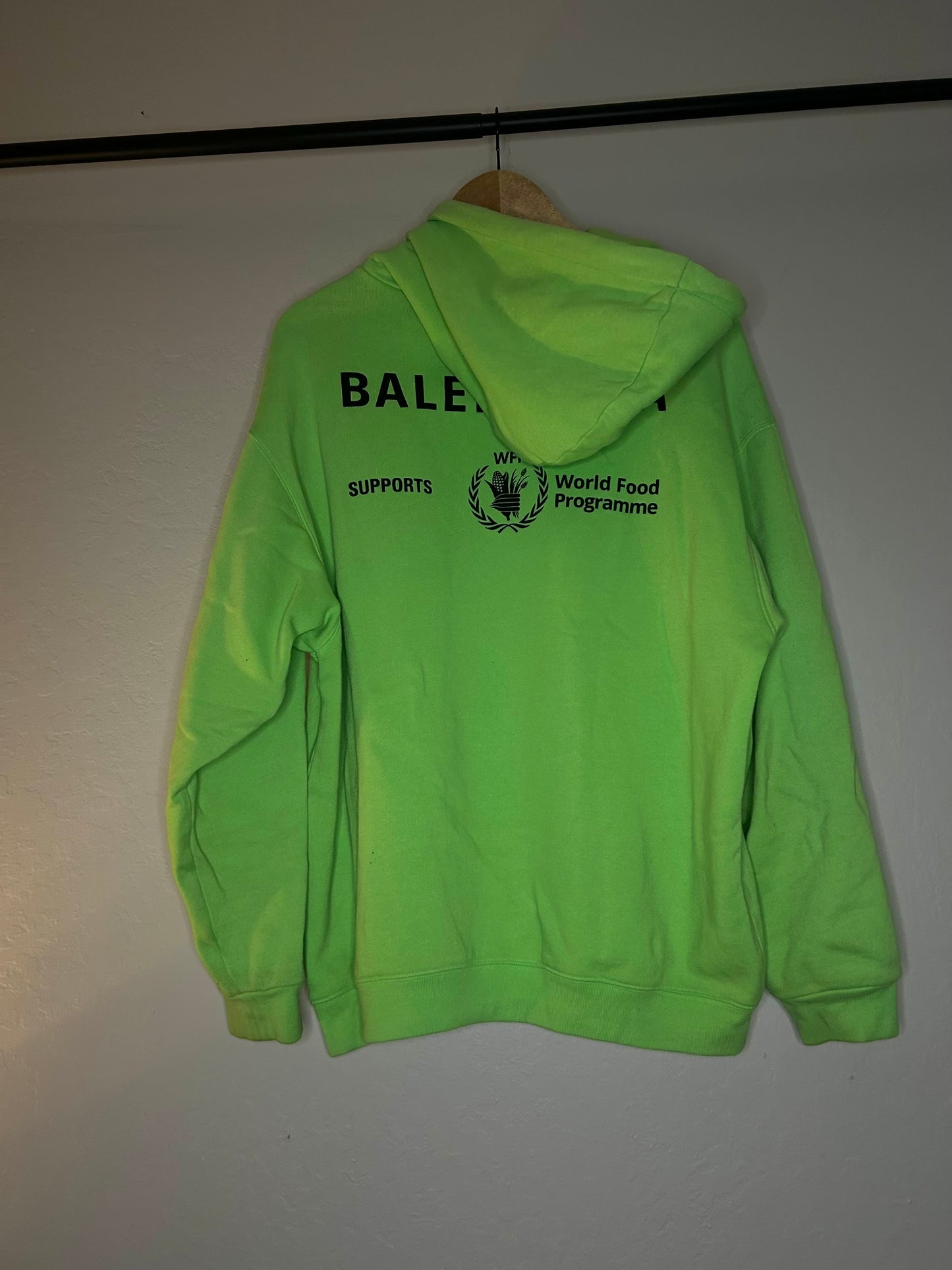 Balenciaga Neon Green WFP Hoodie